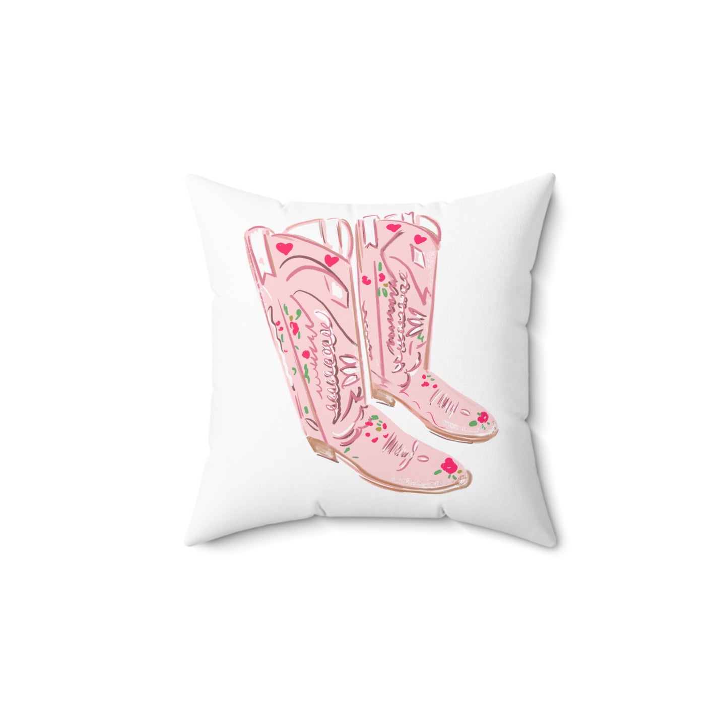 PINK COWBOY BOOTS - Pillow