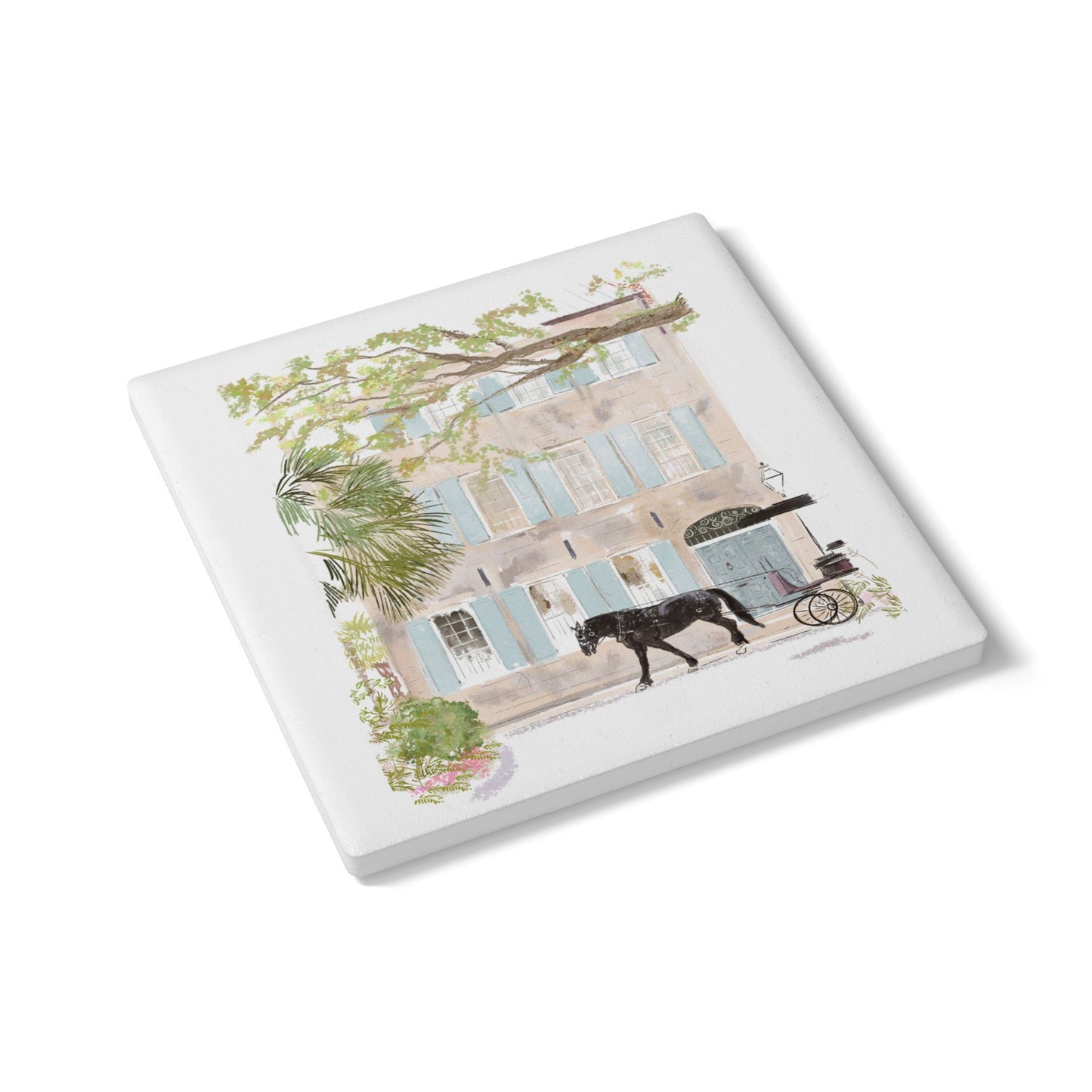 Black Horse-Ceramic Coaster