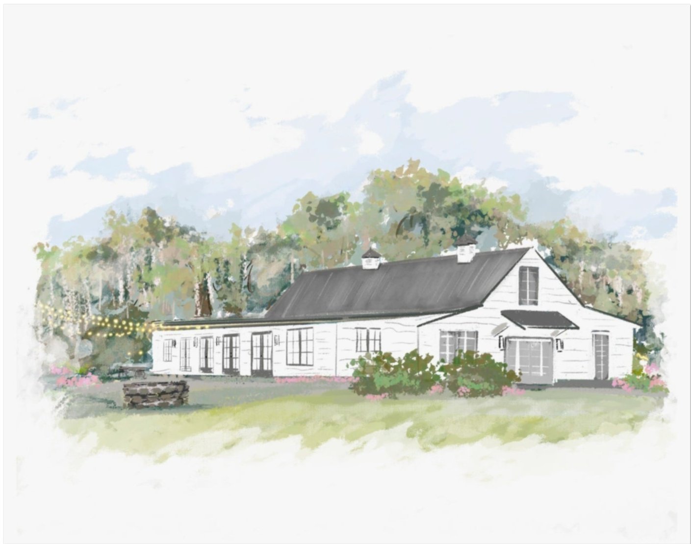 MAGNOLIA CARRIAGE HOUSE - Art Print