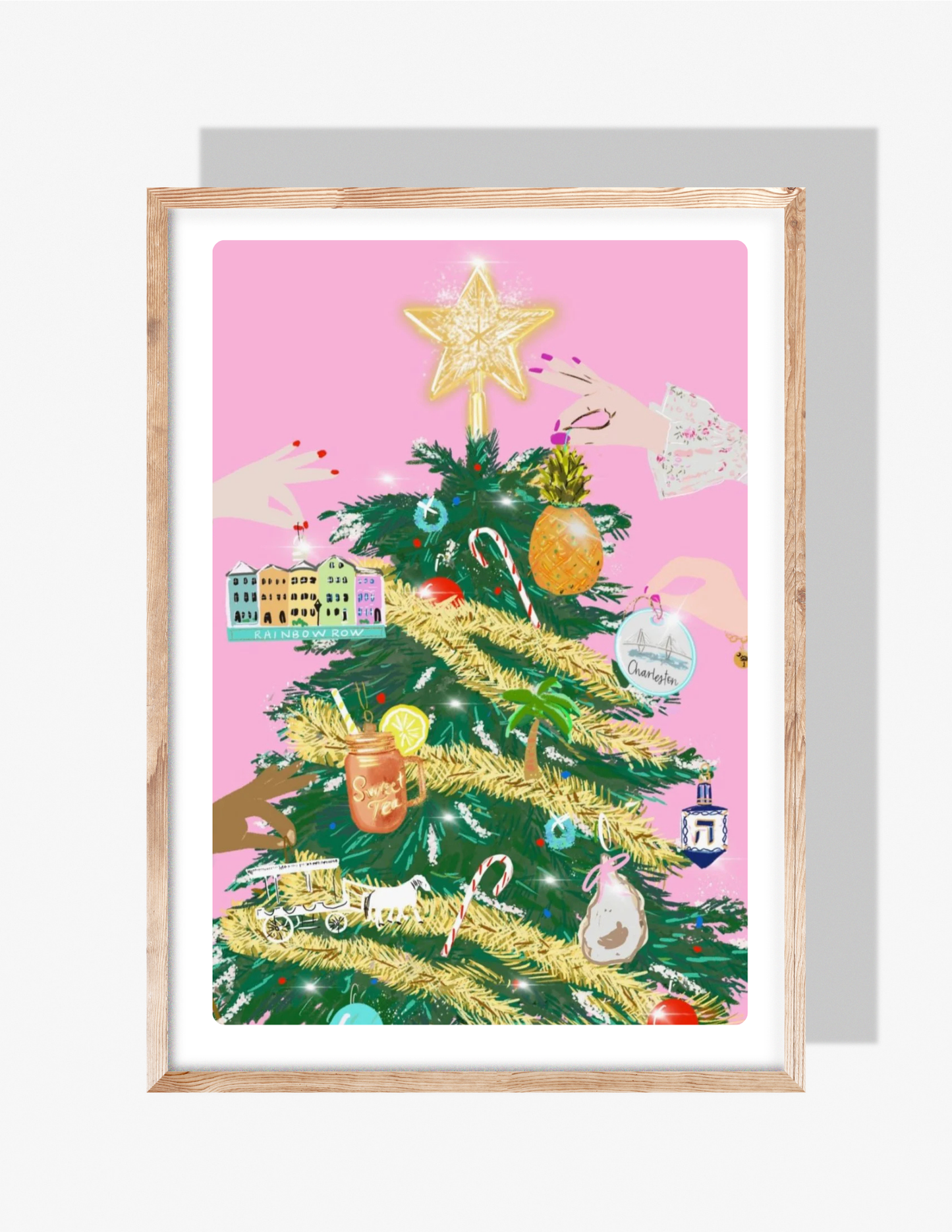 VERY CHARLESTON CHRISTMAS- Art Print