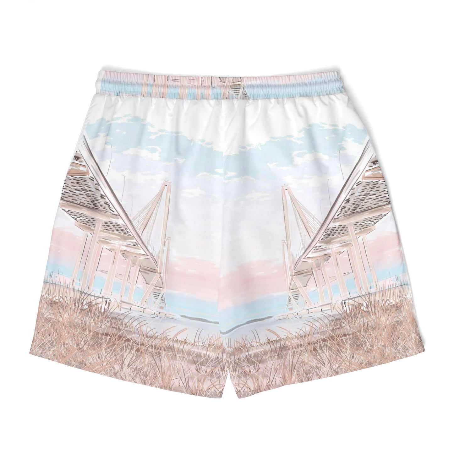 Rebecca Illustrated Ravenel Bridge Swim Shorts (AOP)