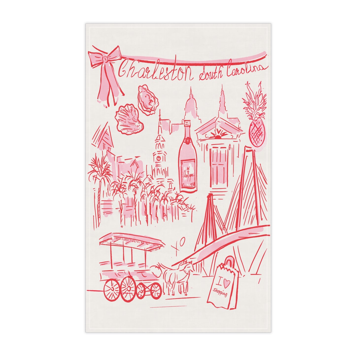 CHARLESTON - Tea Towel