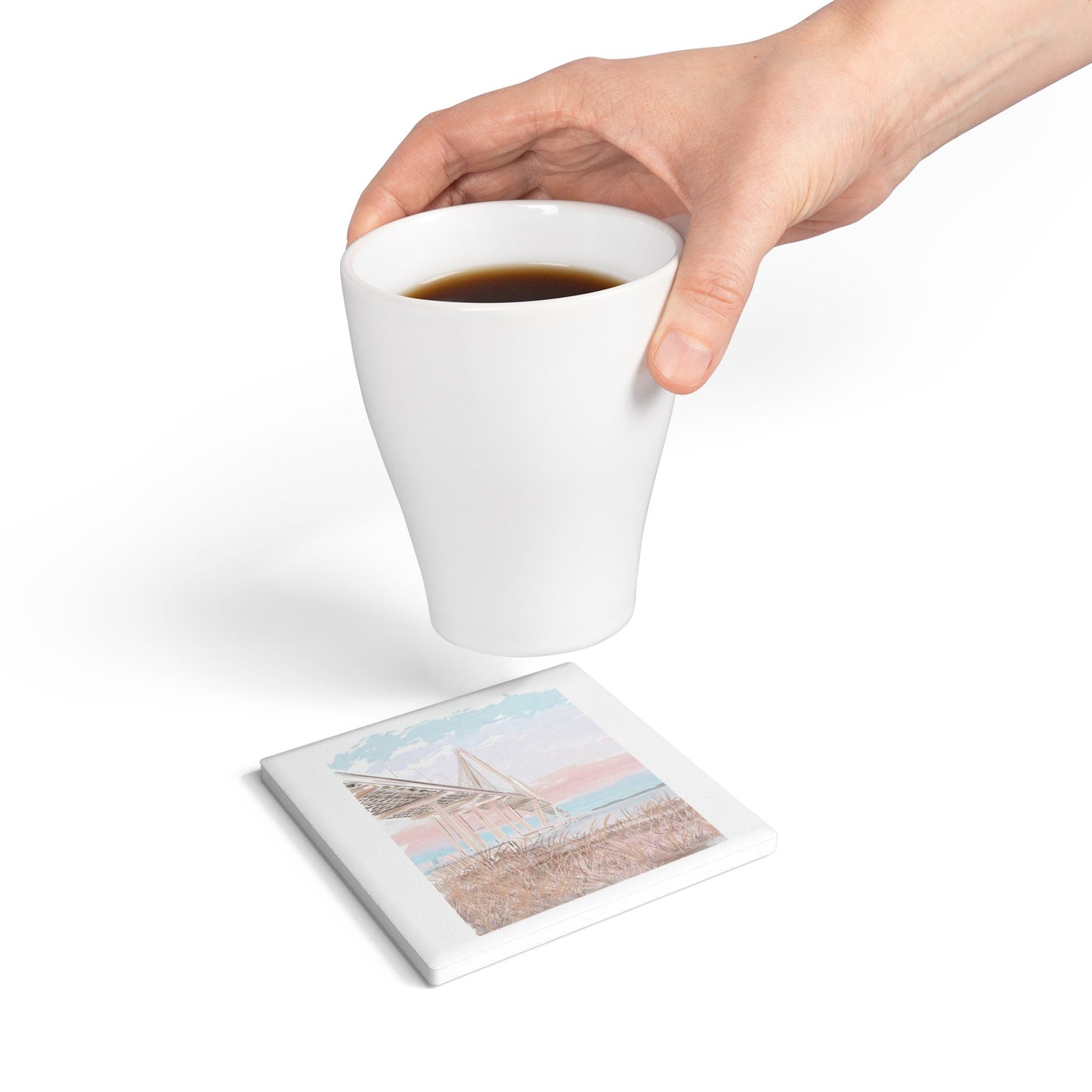 COTTON CANDY RAVENEL - Ceramic Coaster