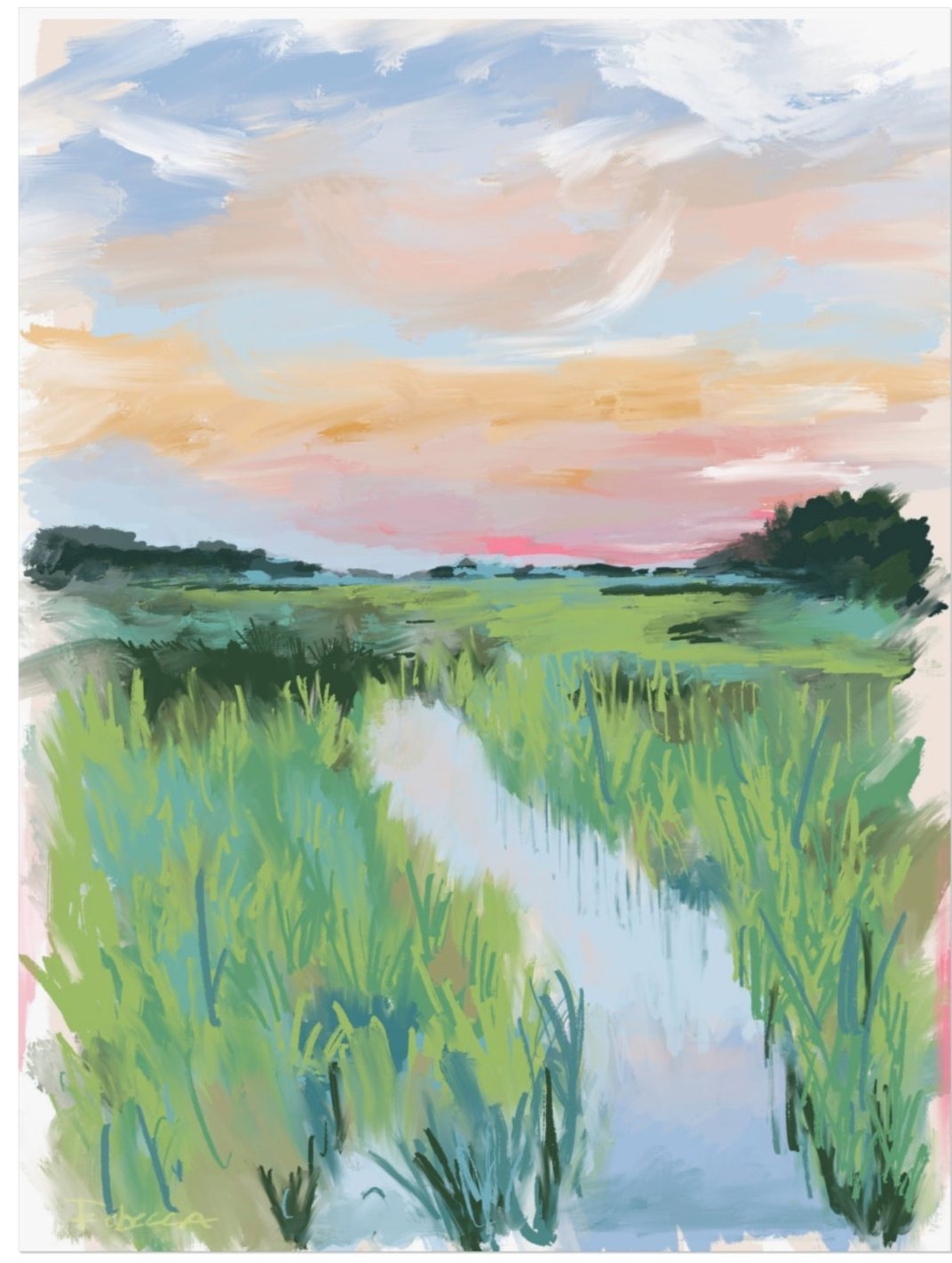 COASTAL MAGIC MARSH - Art Print