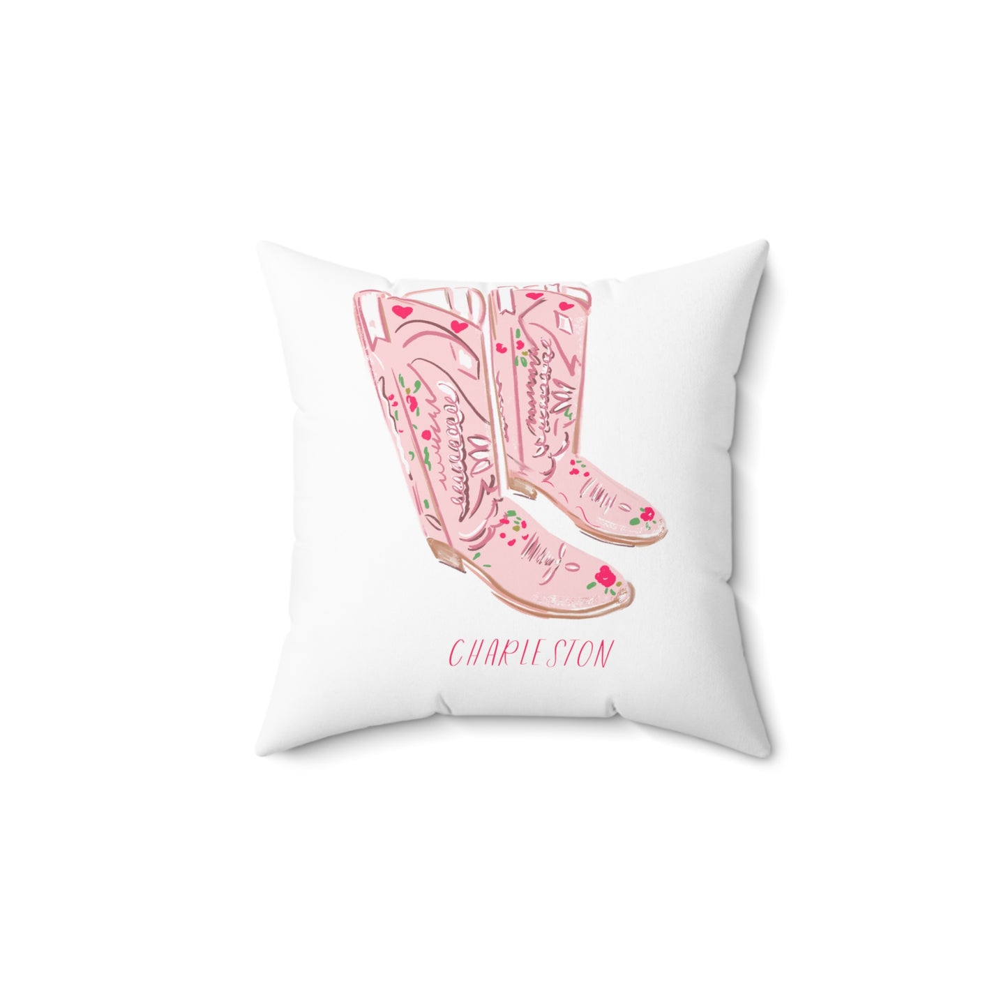 PINK COWBOY BOOT CHARLESTON - Pillow