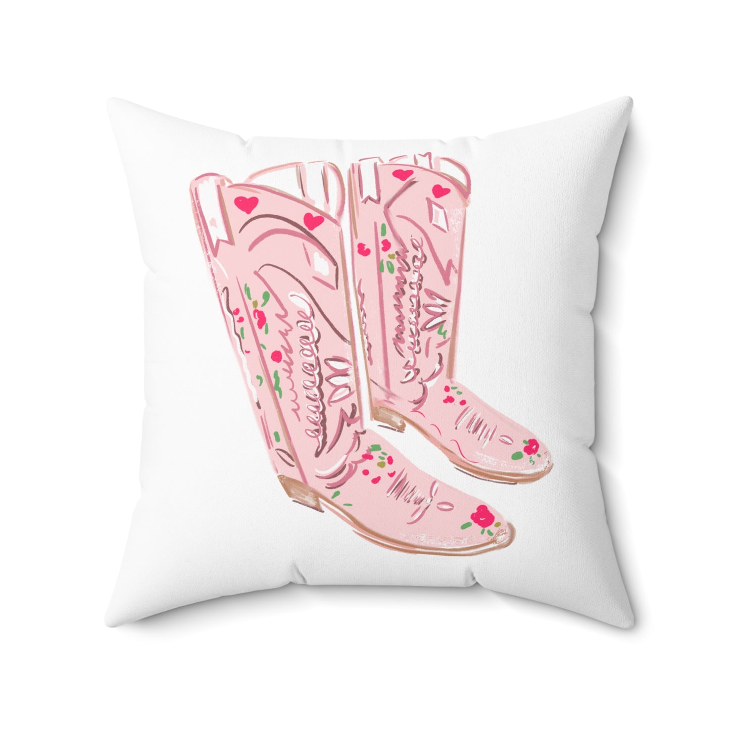 PINK COWBOY BOOTS - Pillow