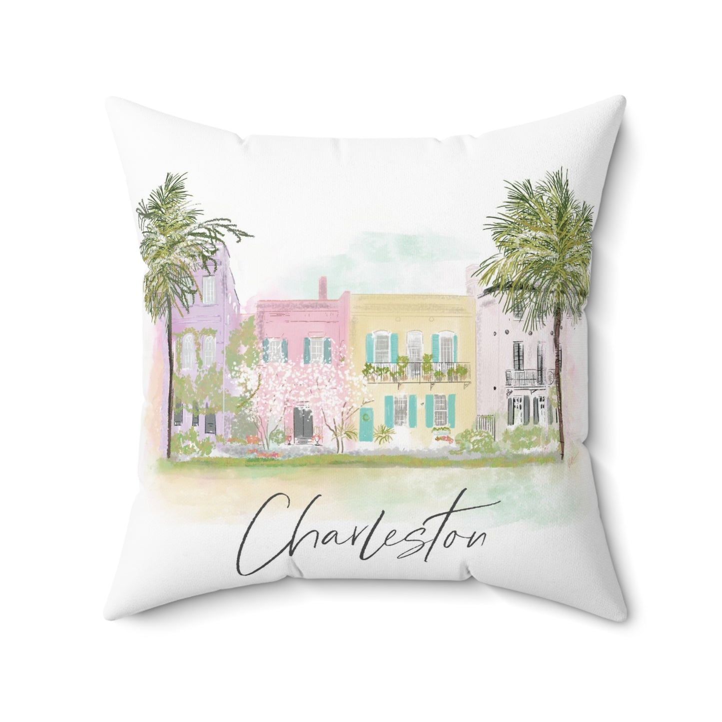 Spun Polyester Square Pillow