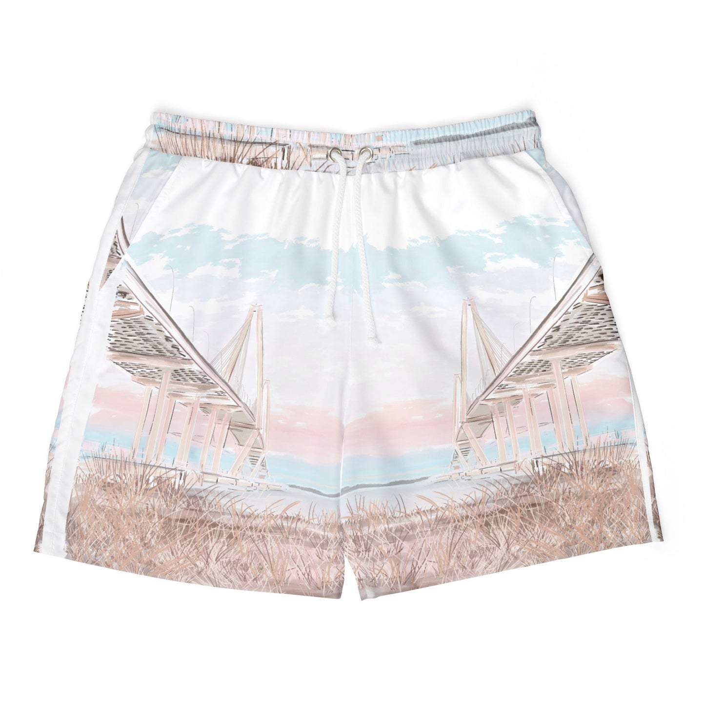 Rebecca Illustrated Ravenel Bridge Swim Shorts (AOP)