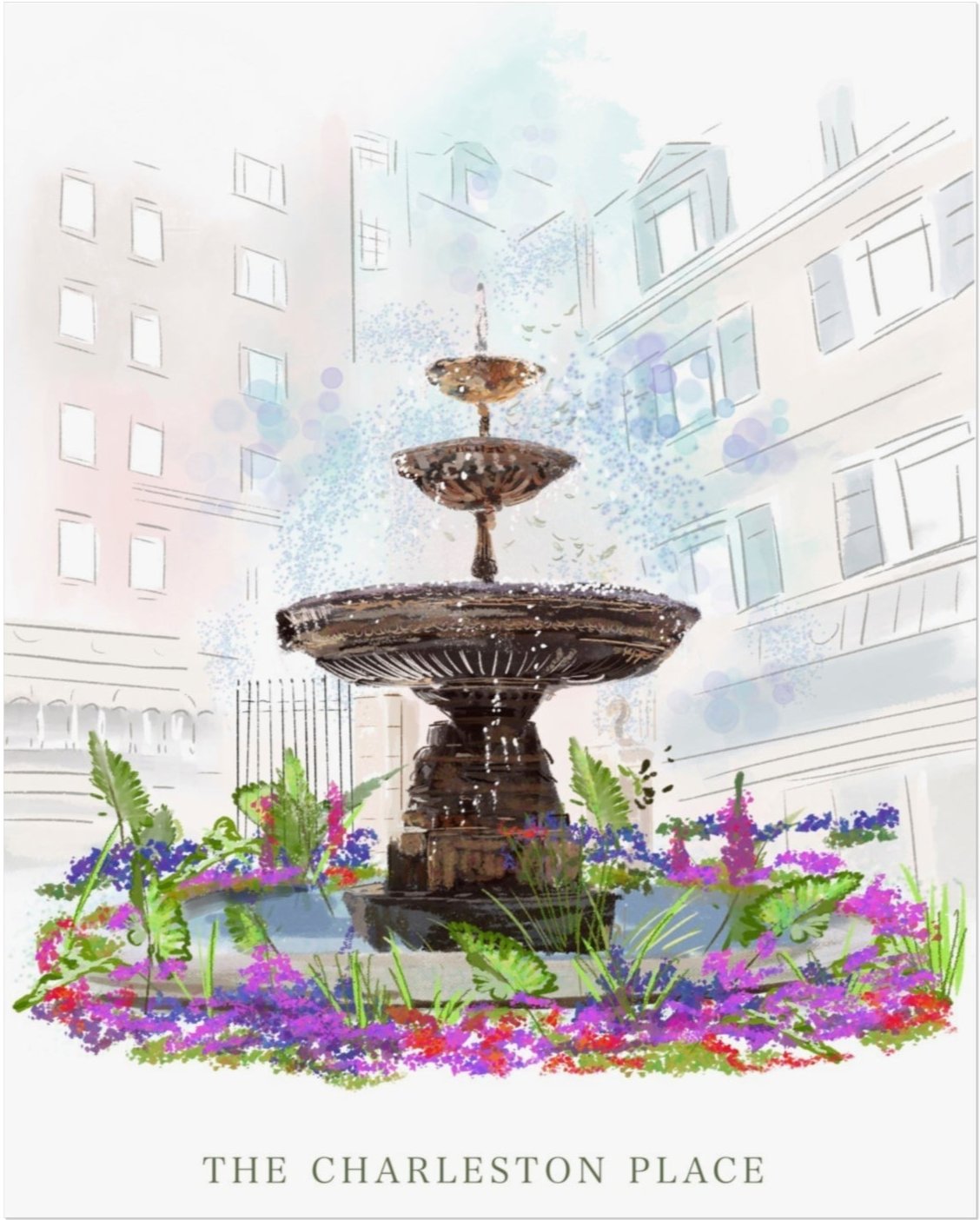 THE CHARLESTON PLACE - Art Print