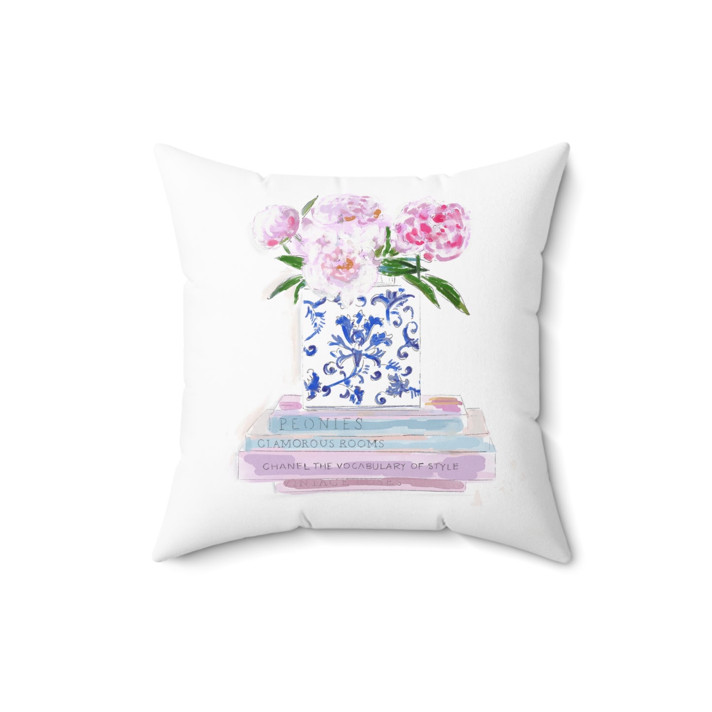 BOOKS & PEONIES - Pillow