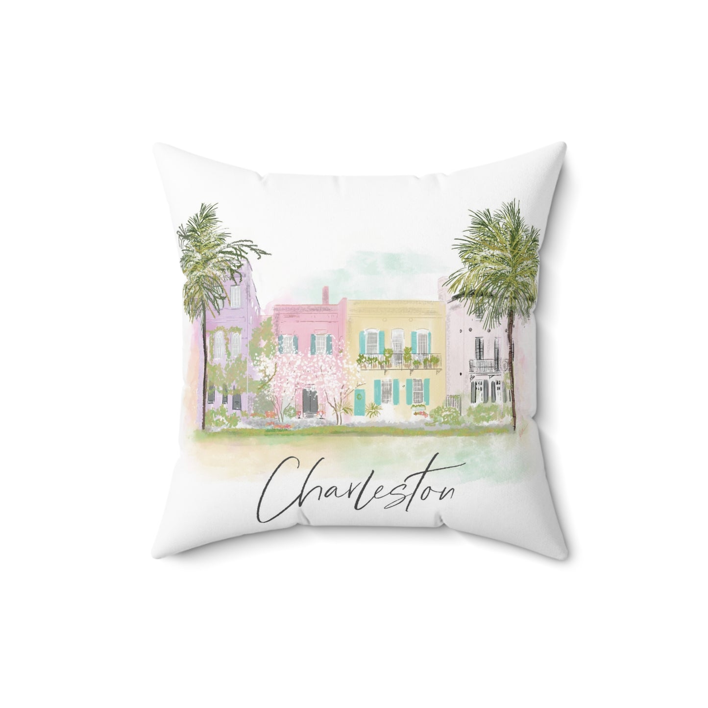 Spun Polyester Square Pillow