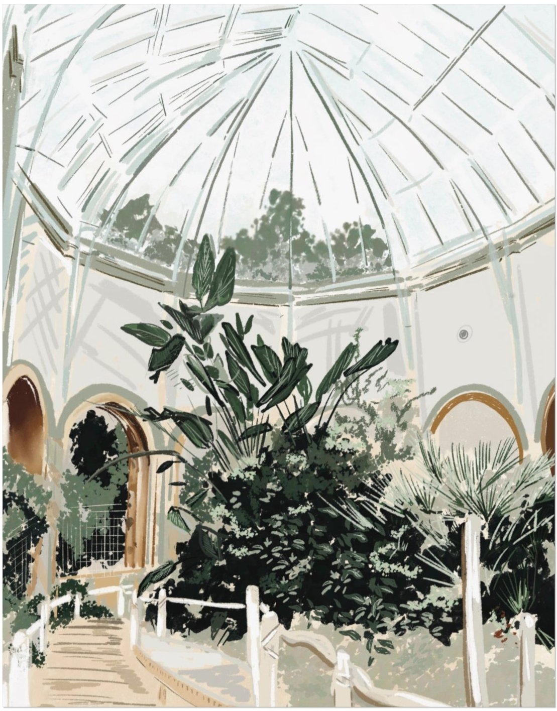 GARDEN WALK - Art Print