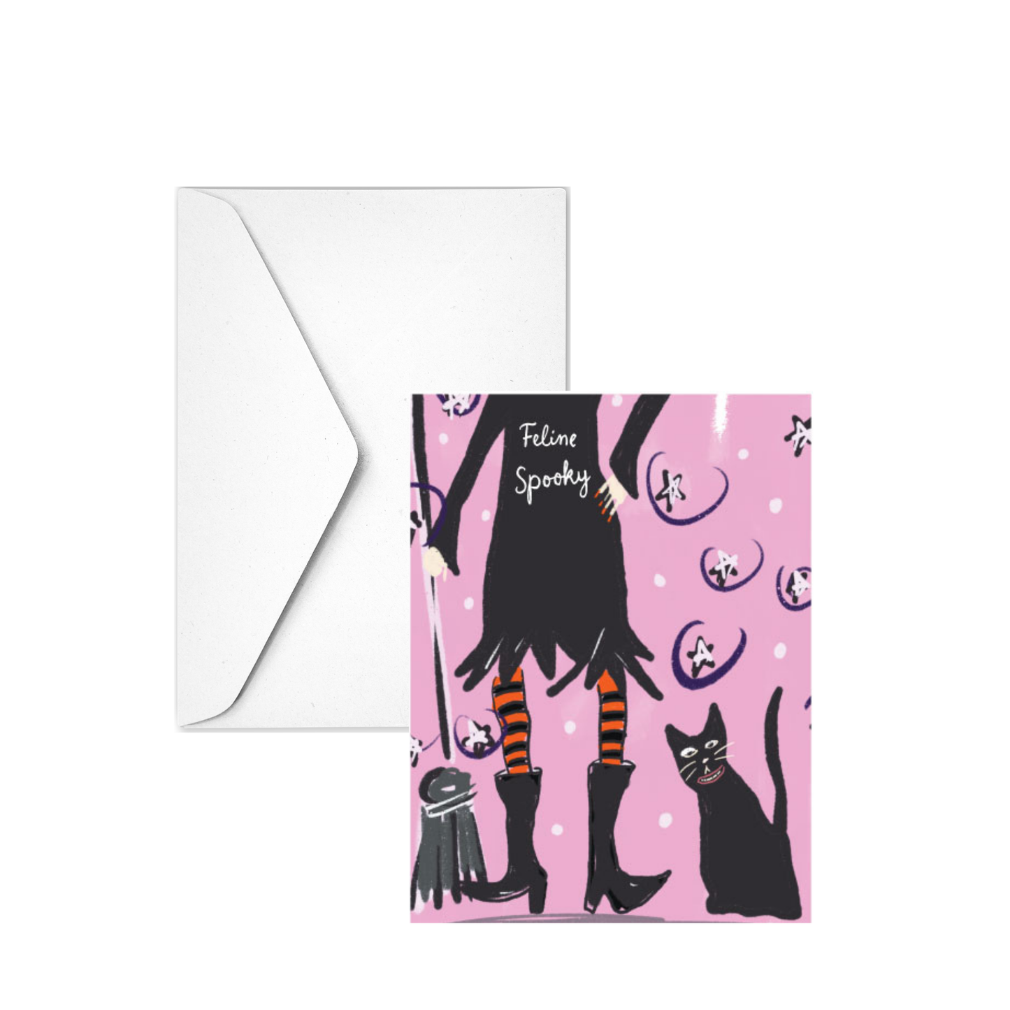 FELINE SPOOKY - Note Card