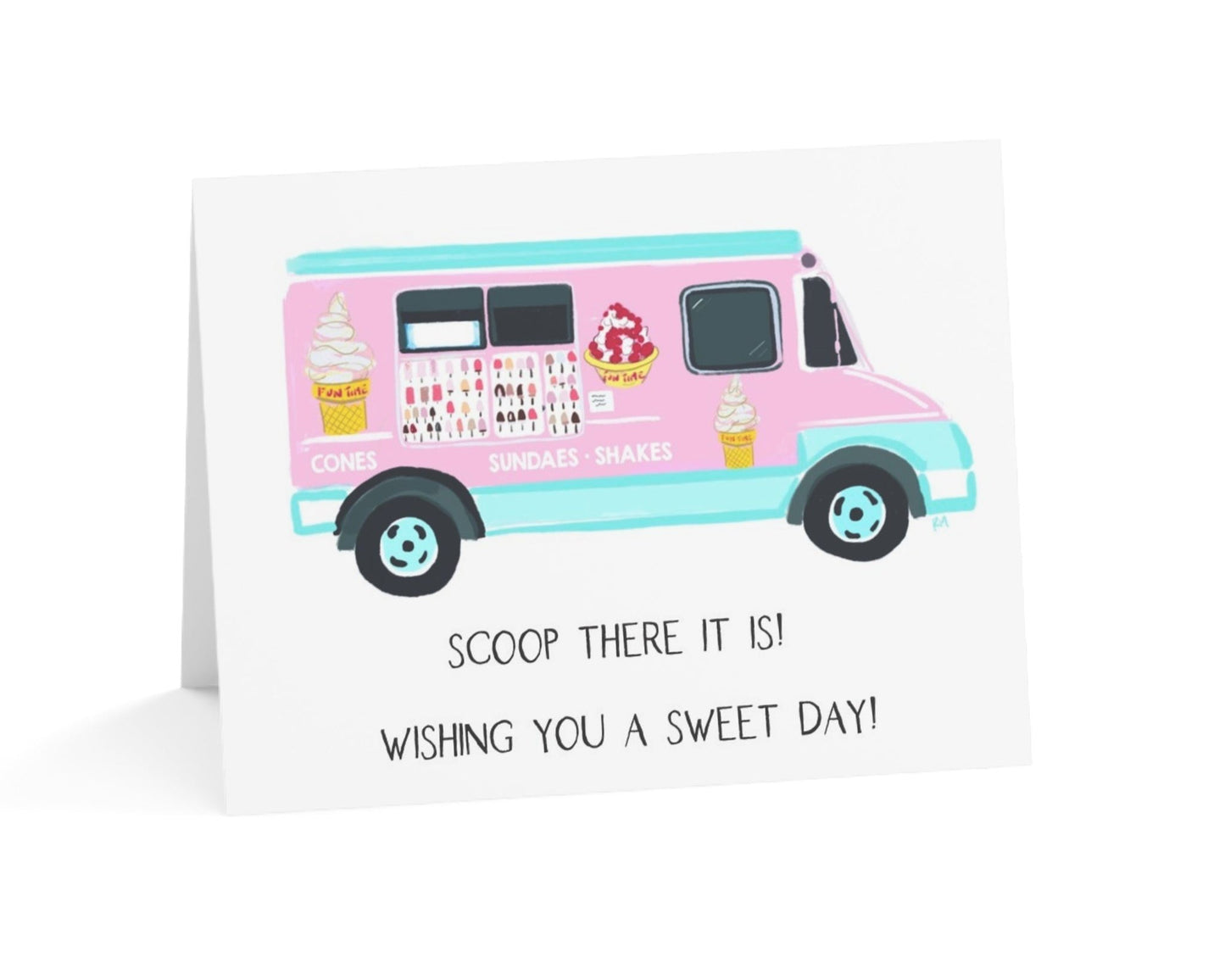 SCOOP THERE IT IS -Note Card