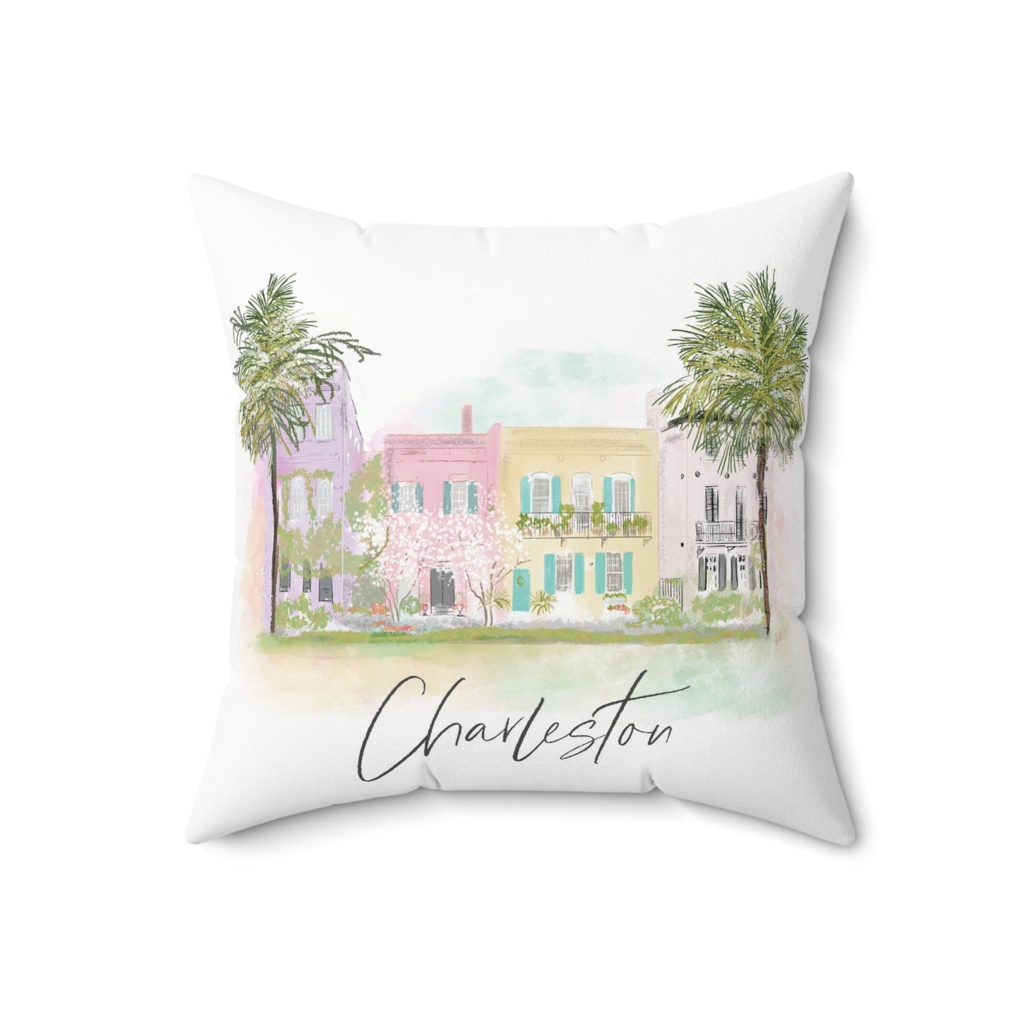 Spun Polyester Square Pillow