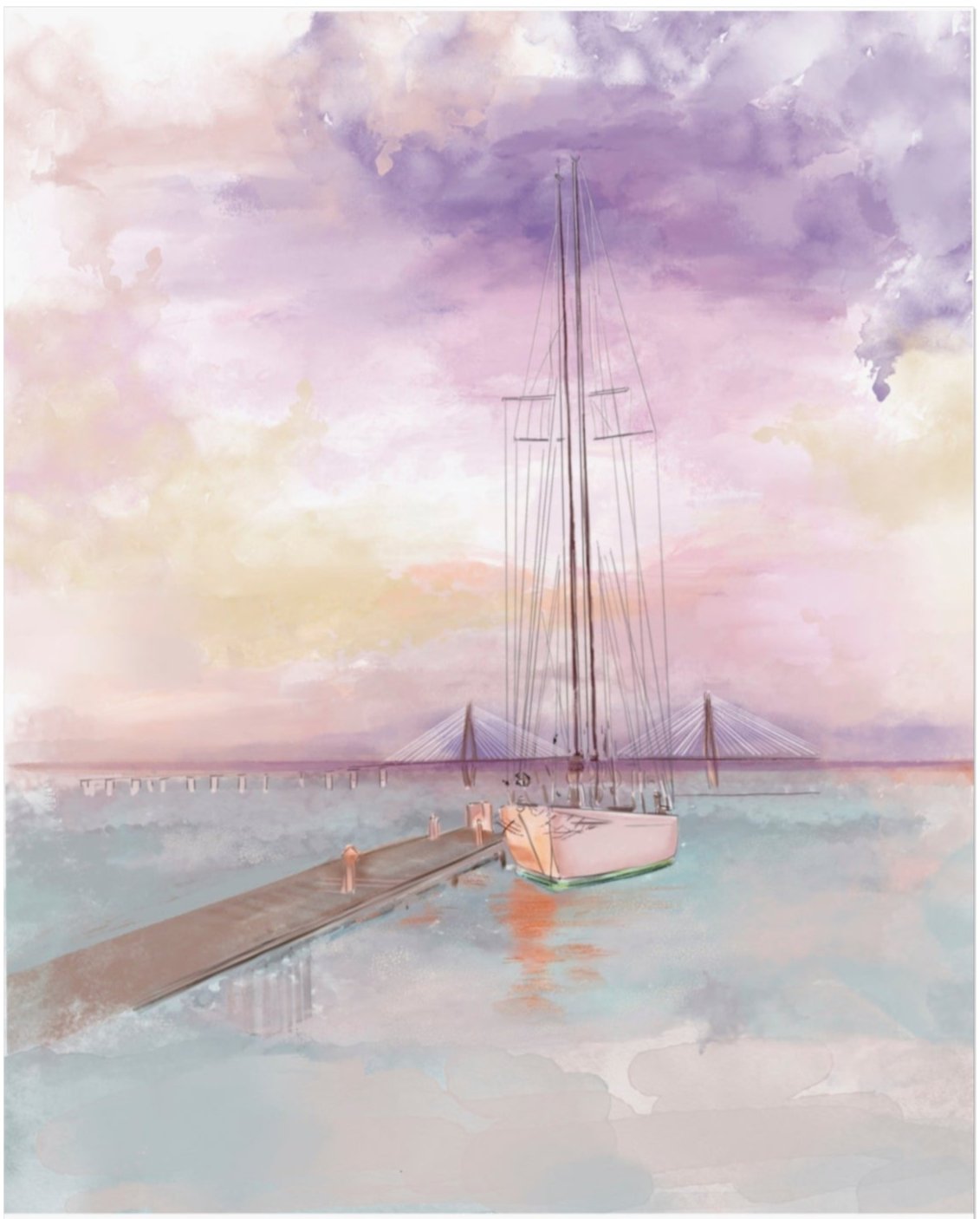 SHEM CREEK - Art Print