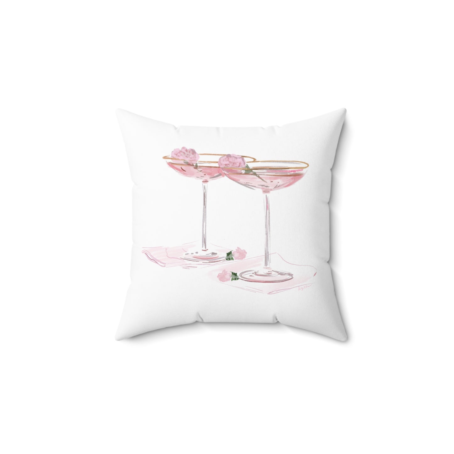 TWO PINK MARTINIS - Pillow