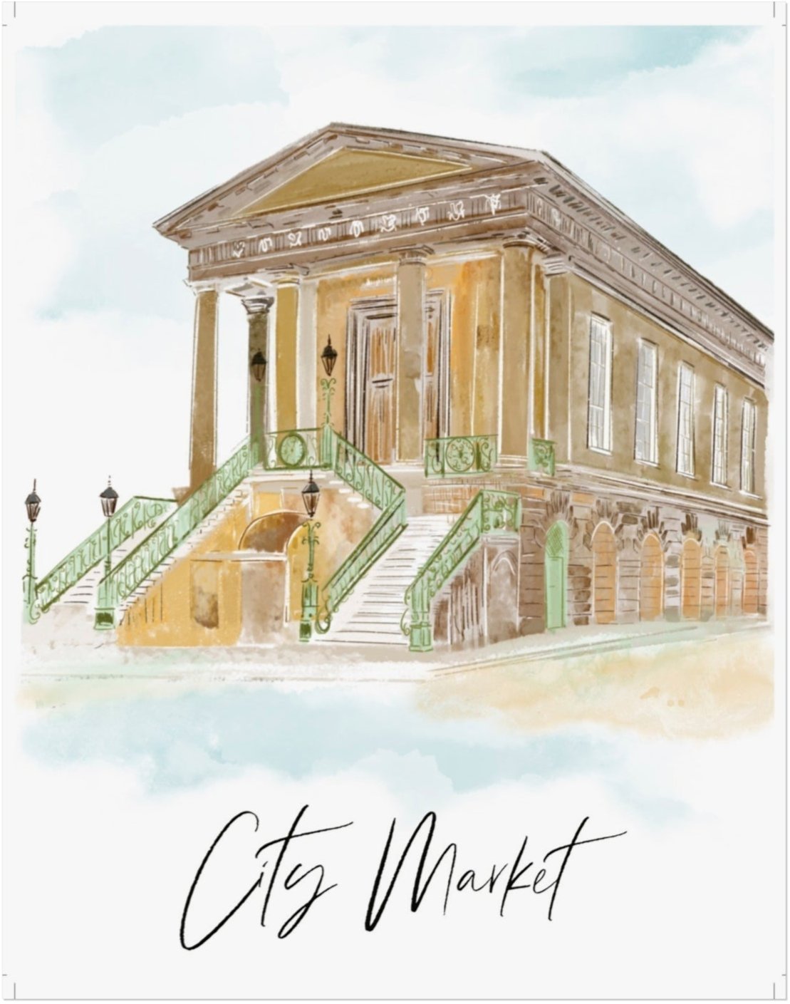 CITY MARKET -Art Print