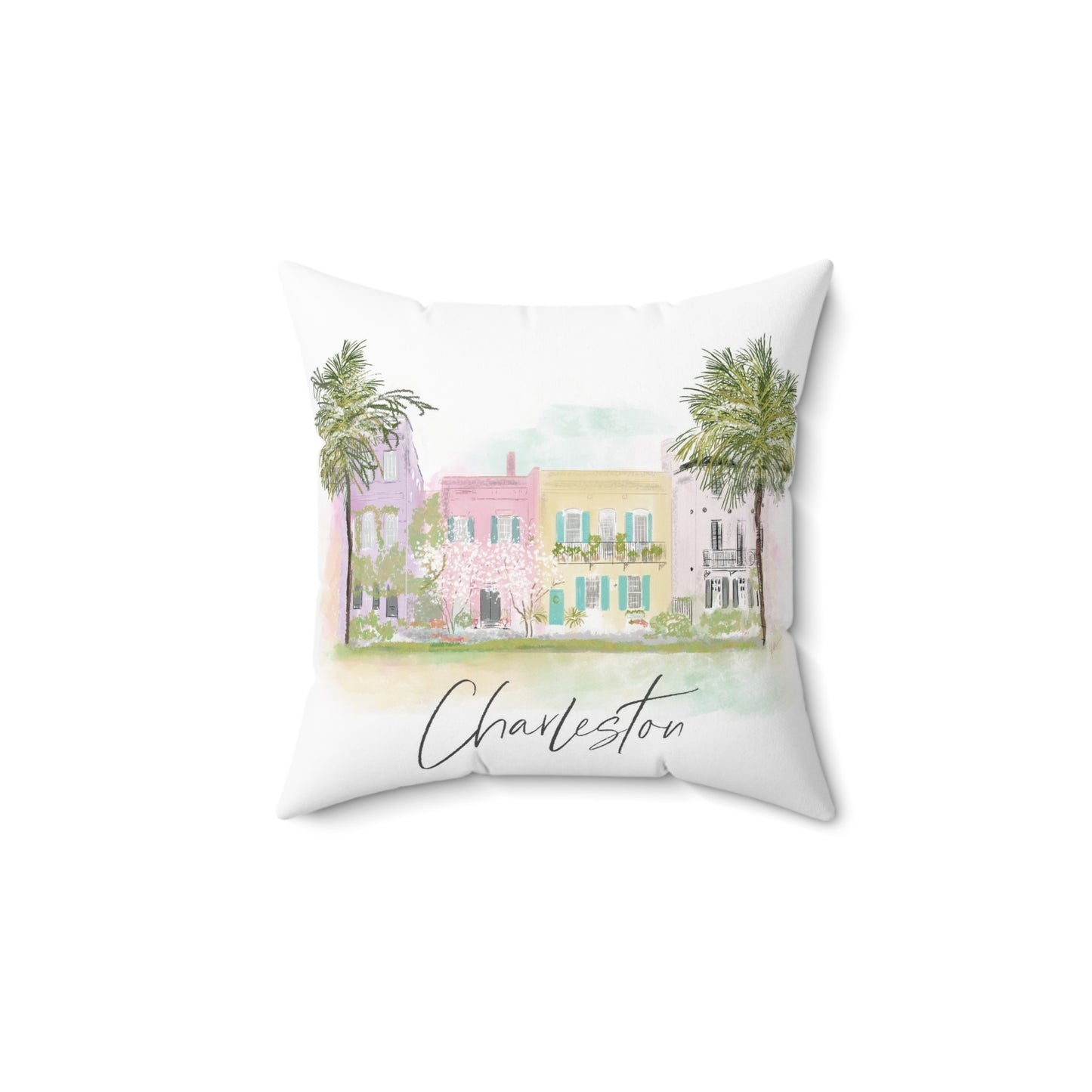 Spun Polyester Square Pillow