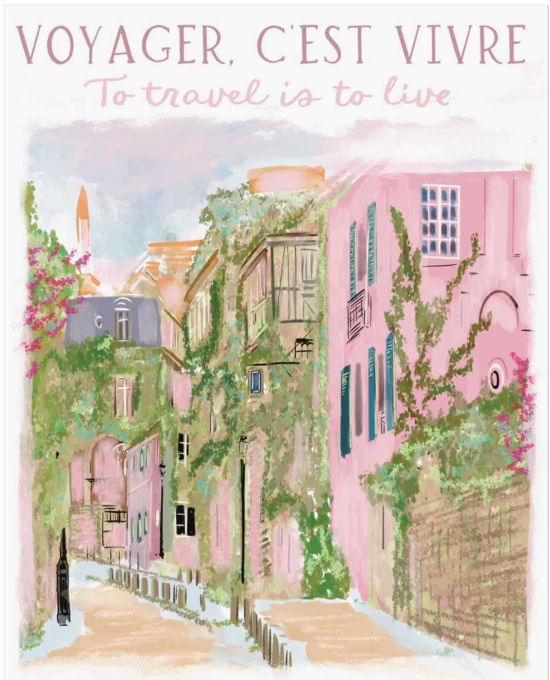 TO TRAVEL IS TO LIVE - Art Print
