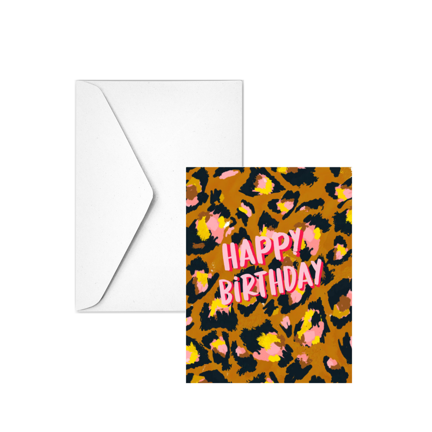 CHEETAH BIRTHDAY - Note Card