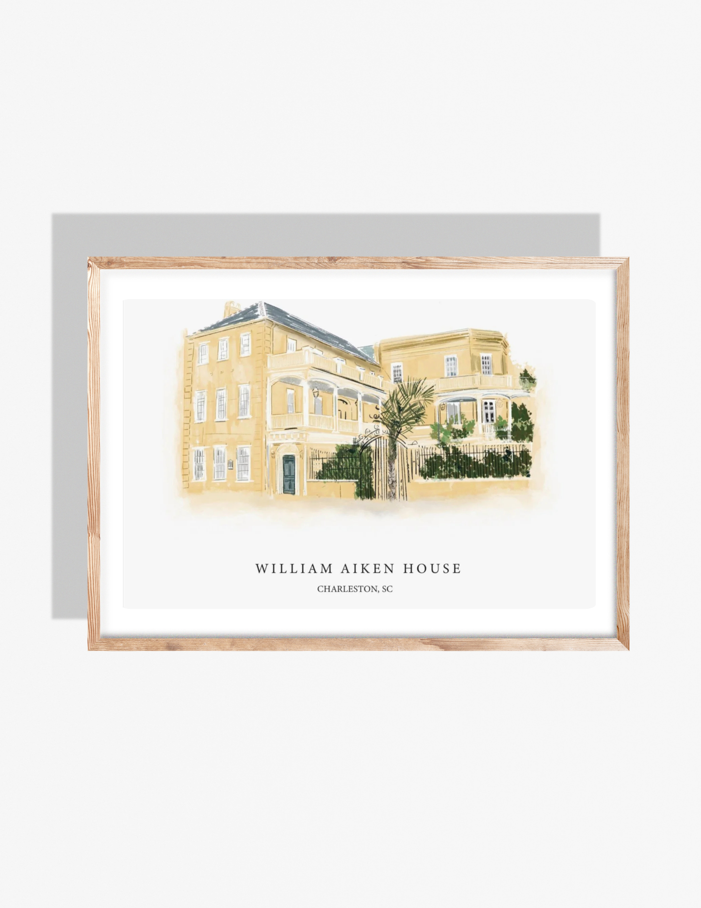 WILIAM AIKEN HOUSE - Art Print