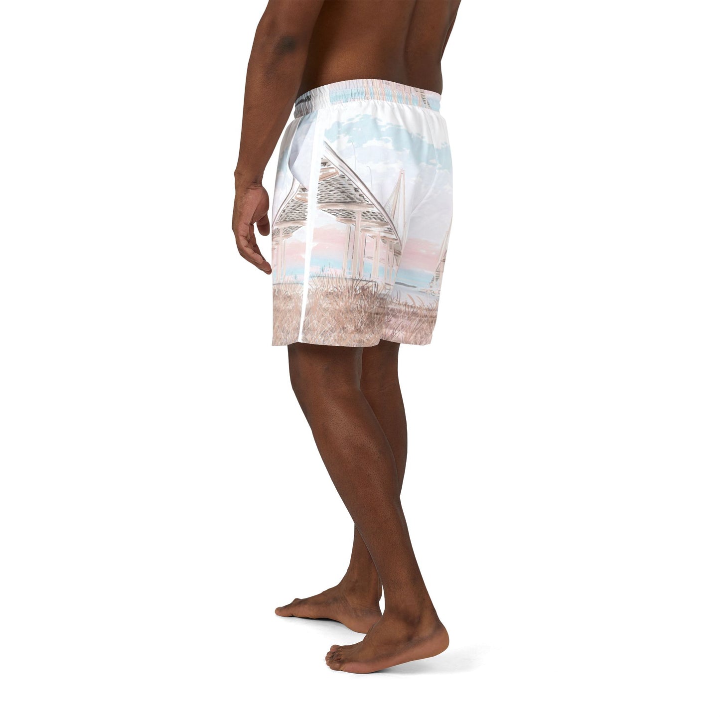 Rebecca Illustrated Ravenel Bridge Swim Shorts (AOP)