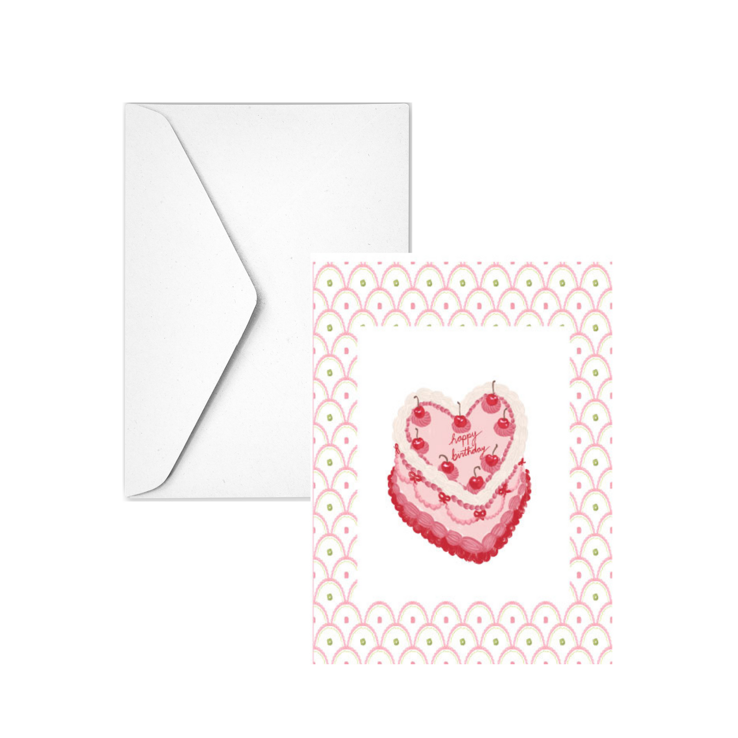 CHERRY CAKE - Note Card