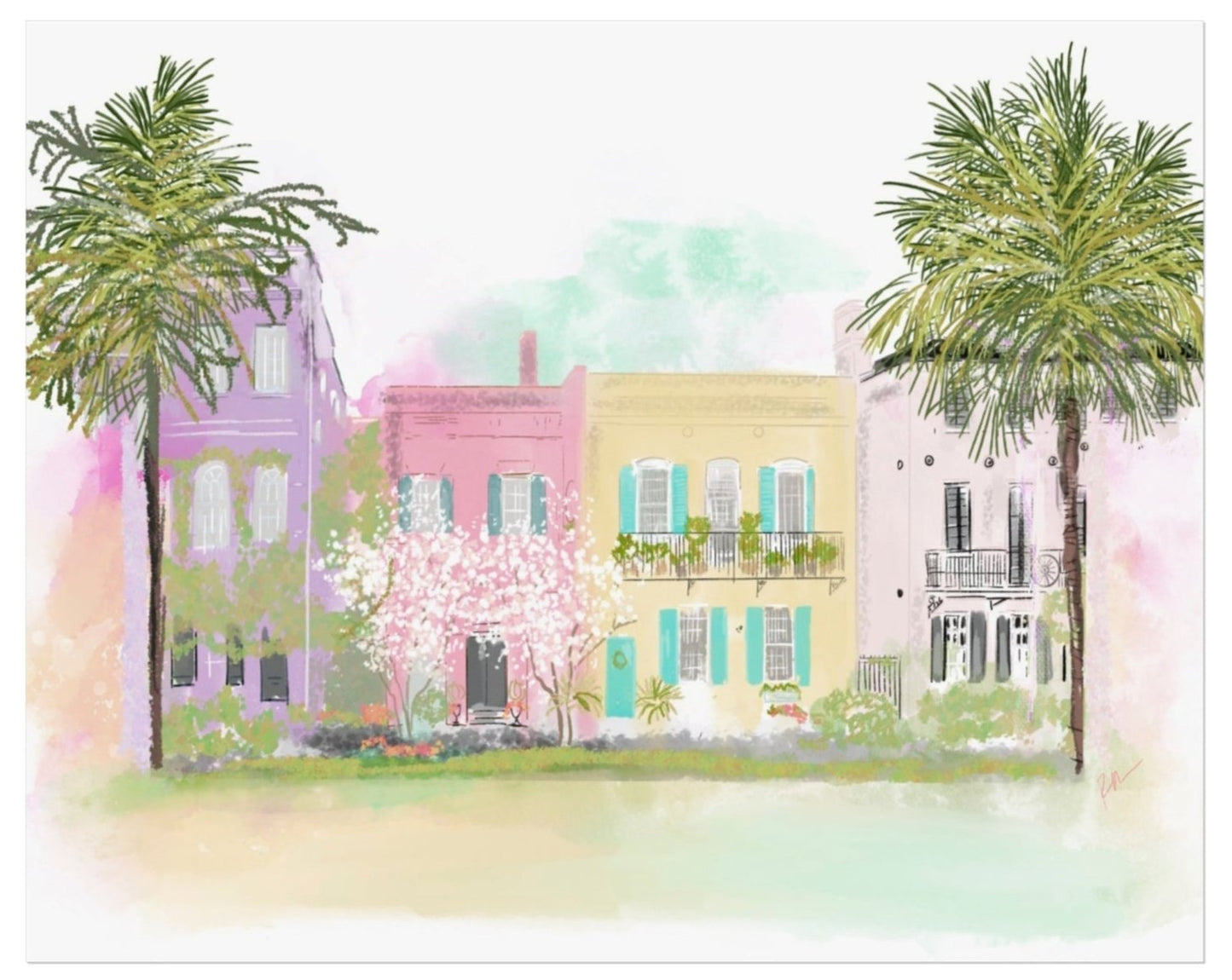 RAINBOW ROW - Art Print