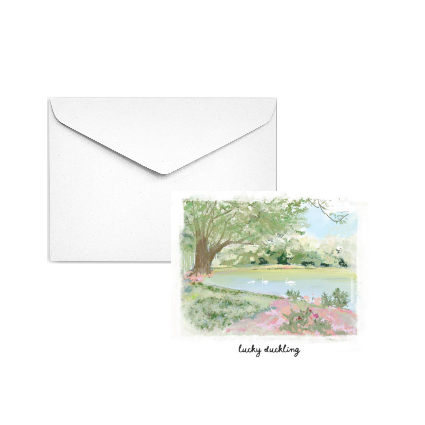 LUCKY DUCKLING - Note Card