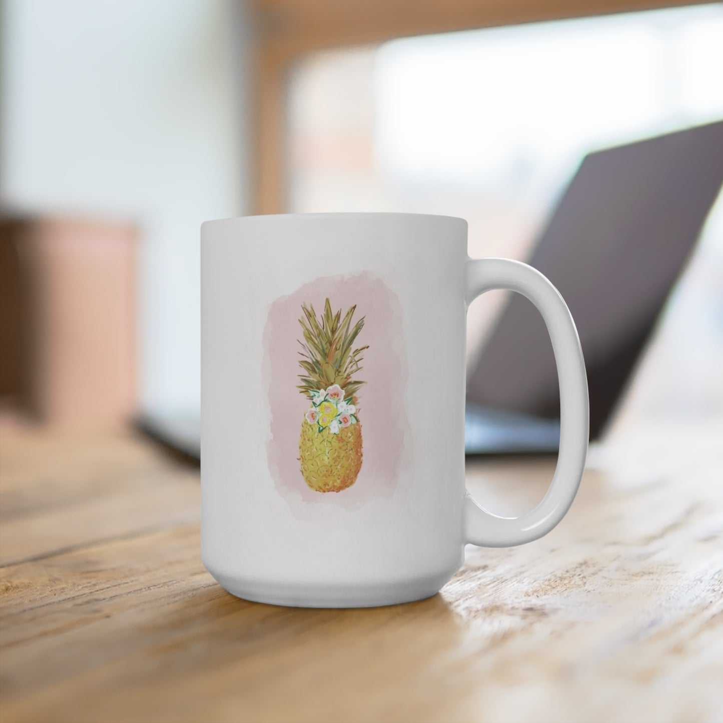 RAINBOW ROW & PINEAPPLE Mug 15oz