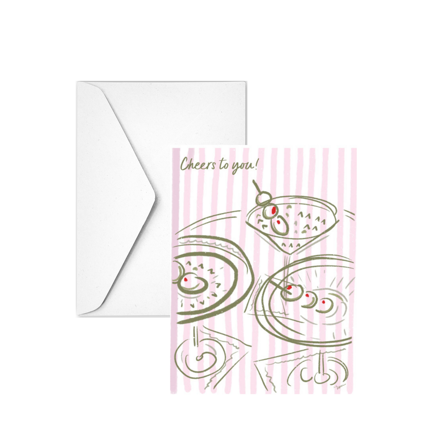 CHEERS TO YOU - Note Card