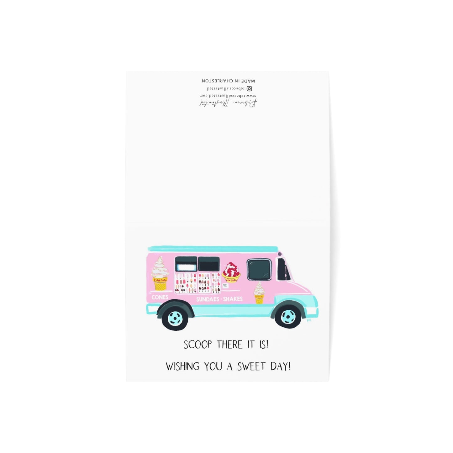 SCOOP THERE IT IS -Note Card