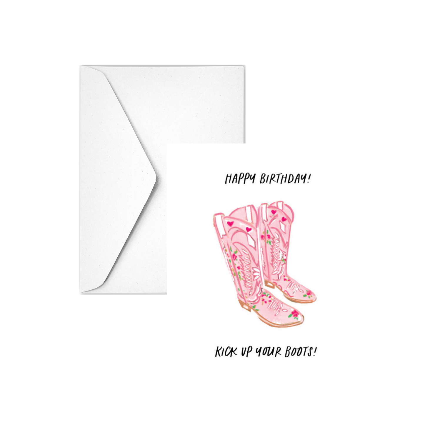KICK UP YOUR BOOTS - Note Card