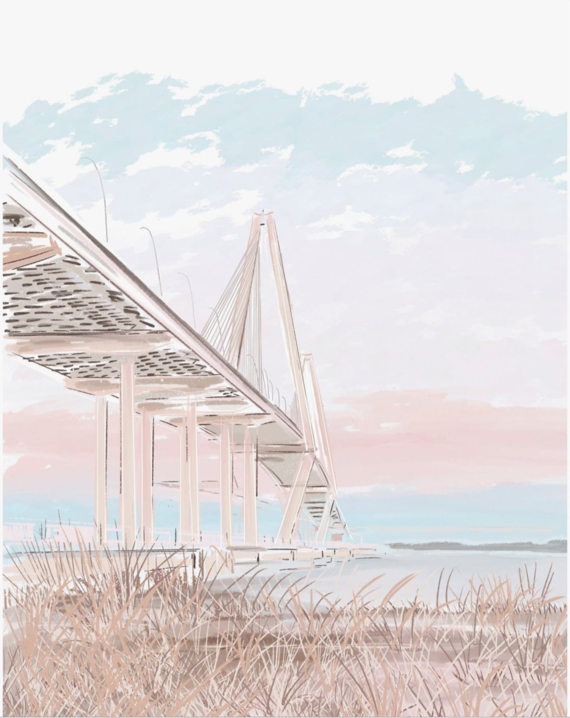COTTON CANDY RAVENEL - Art Print