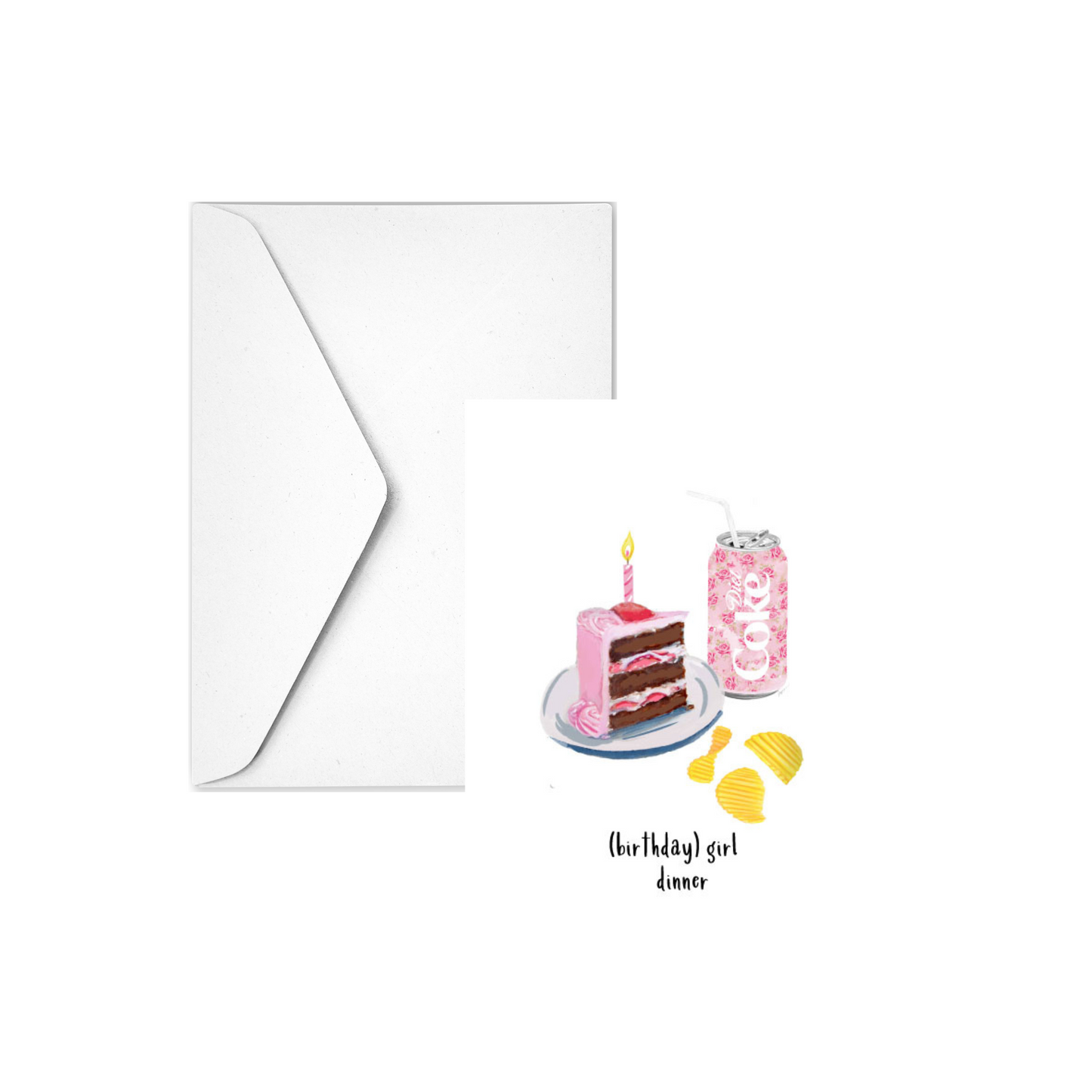 BIRTHDAY GIRL DINNER - Note Card