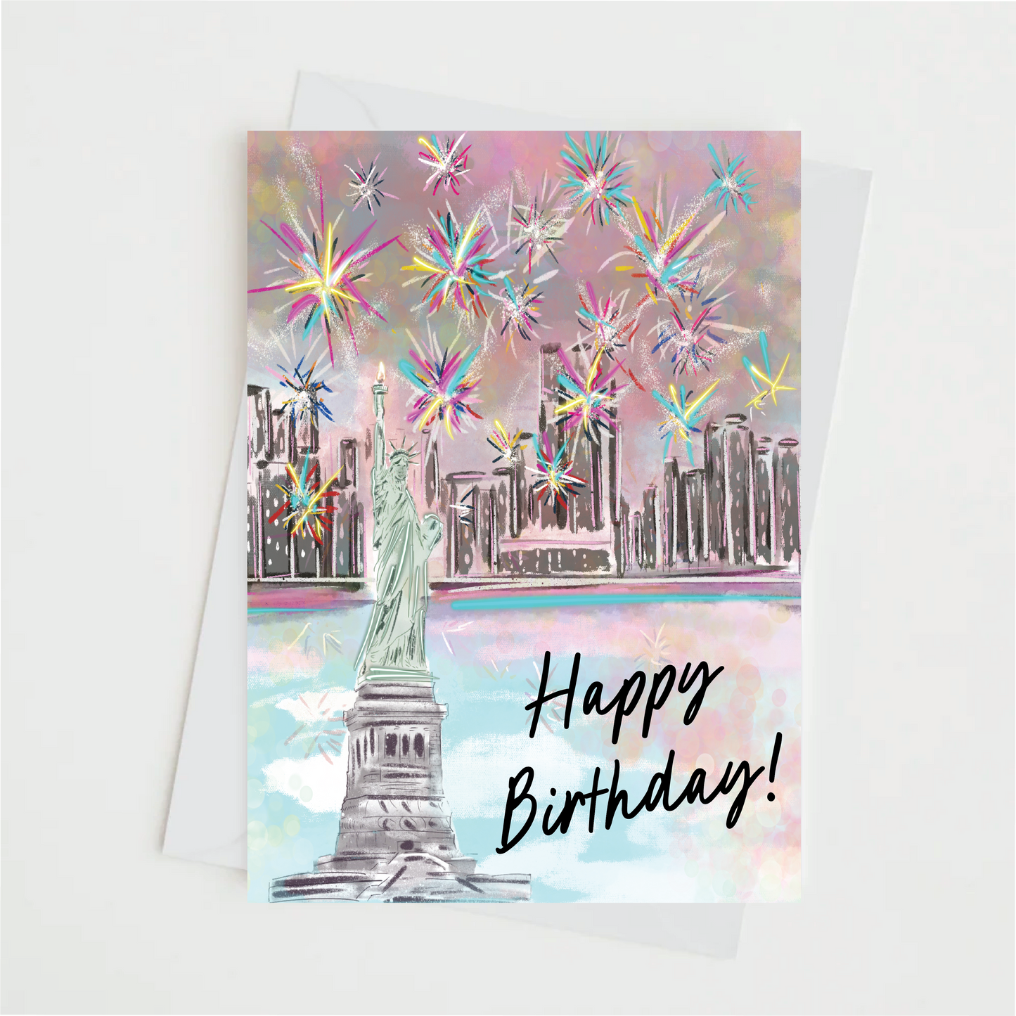 FIREWORKS BIRTHDAY - Note Card