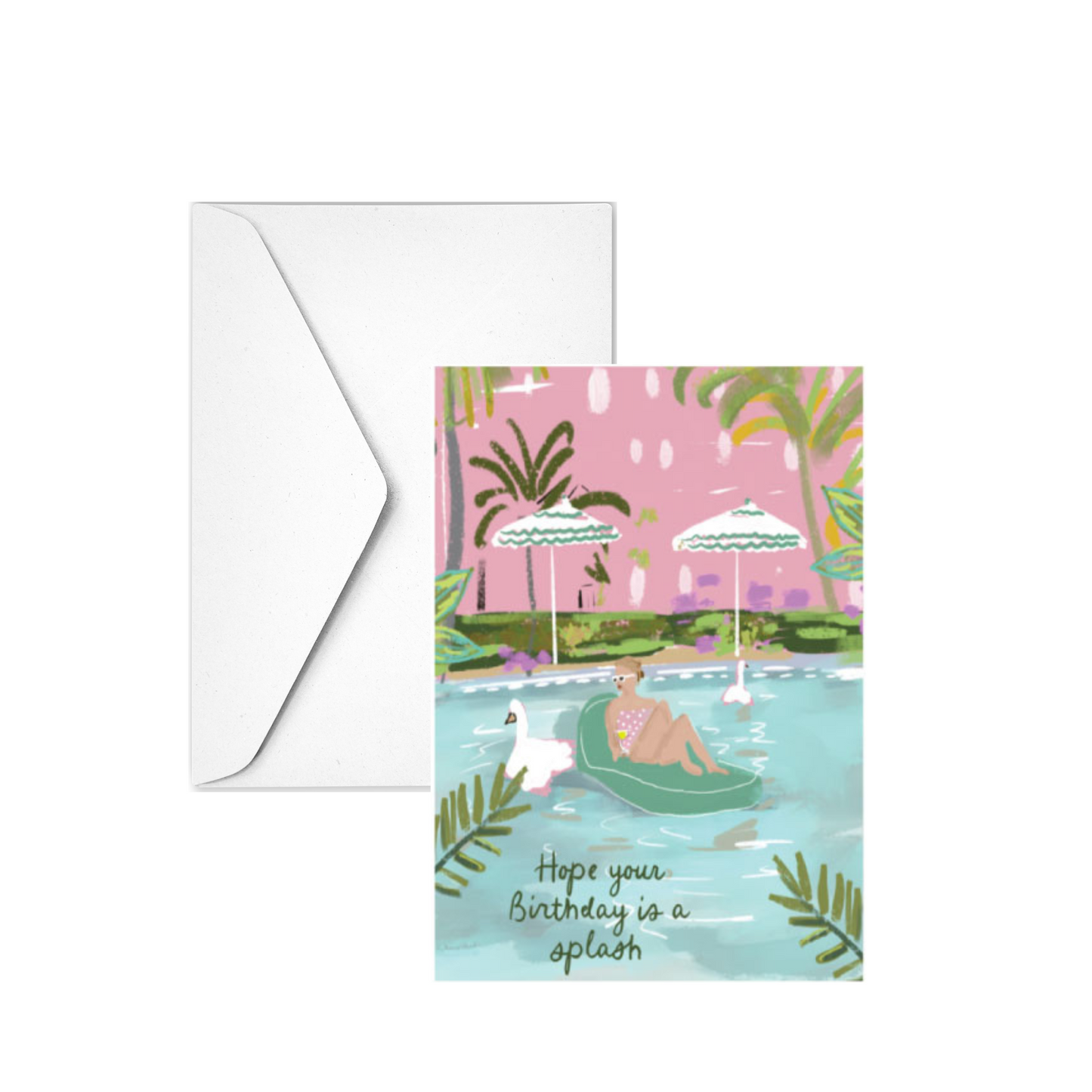 BIRTHDAY SPLASH - Note Card