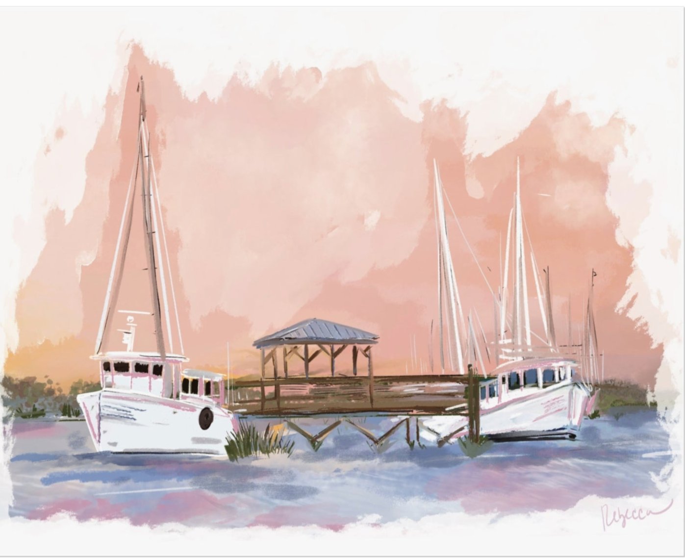COASTAL SORBET SUNSET - Art Print