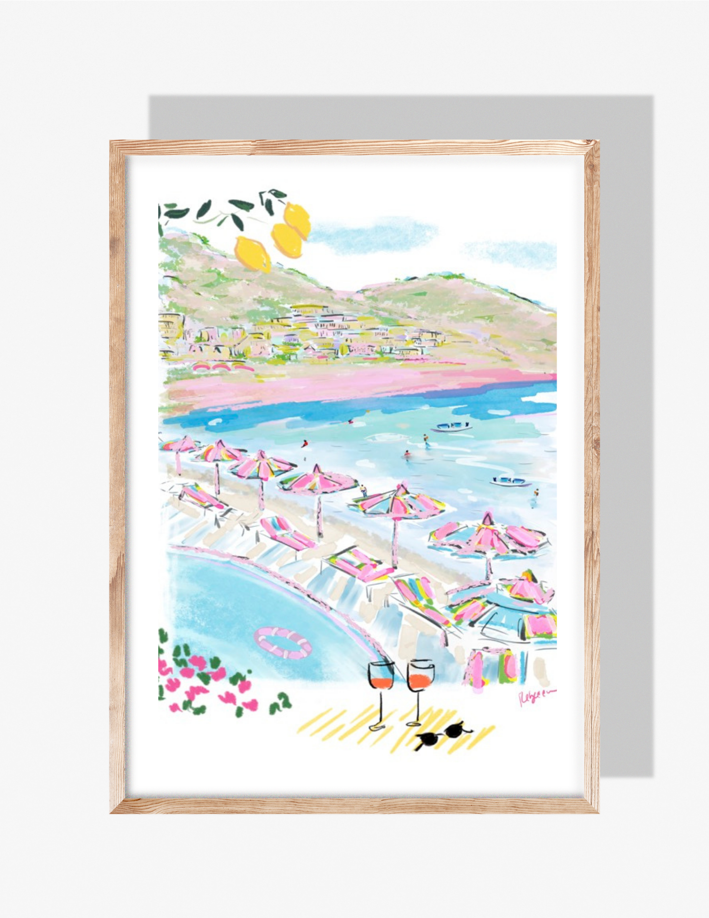 AMALFI DINNER - Art Print