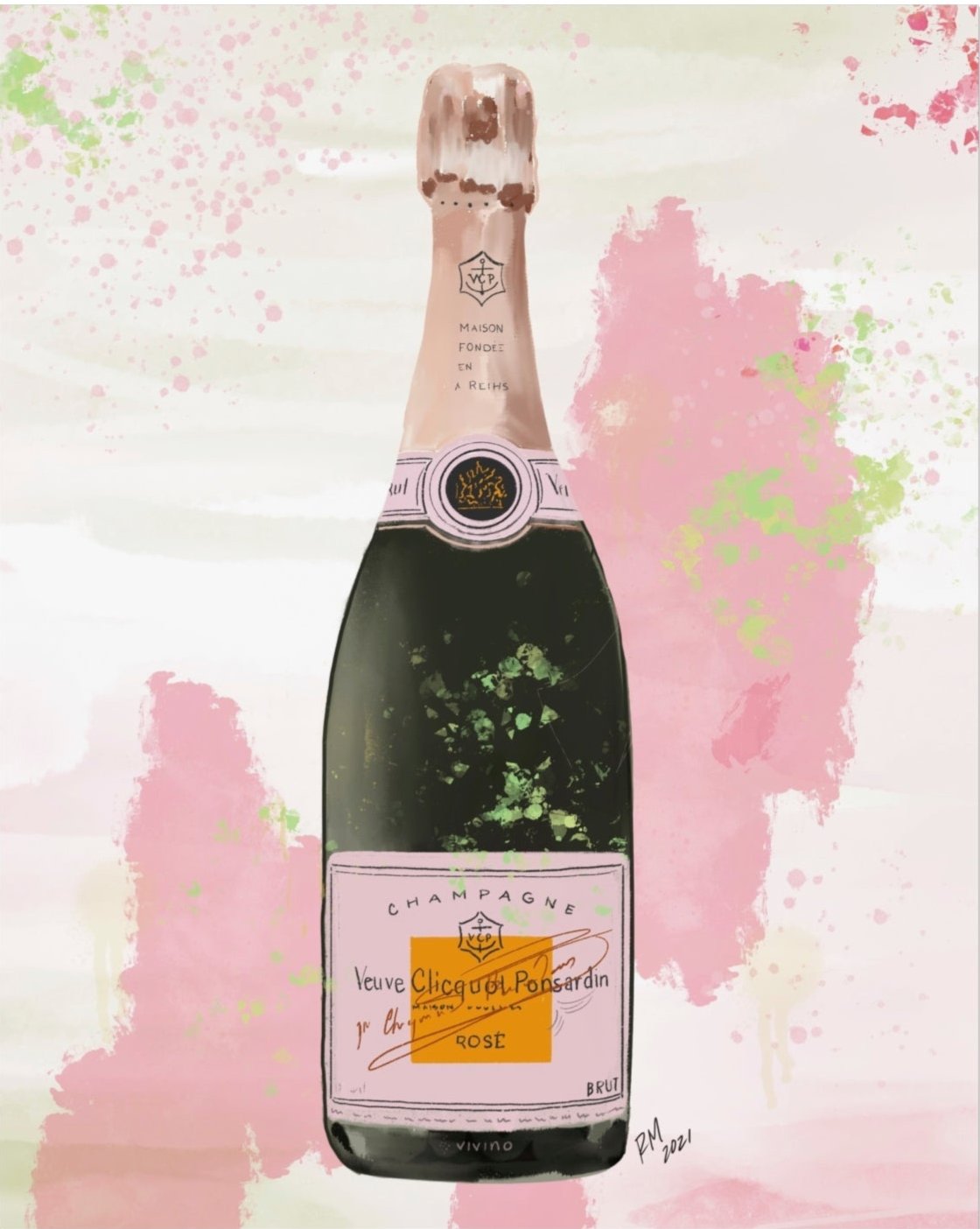 POP THE BUBBLY - Art Print