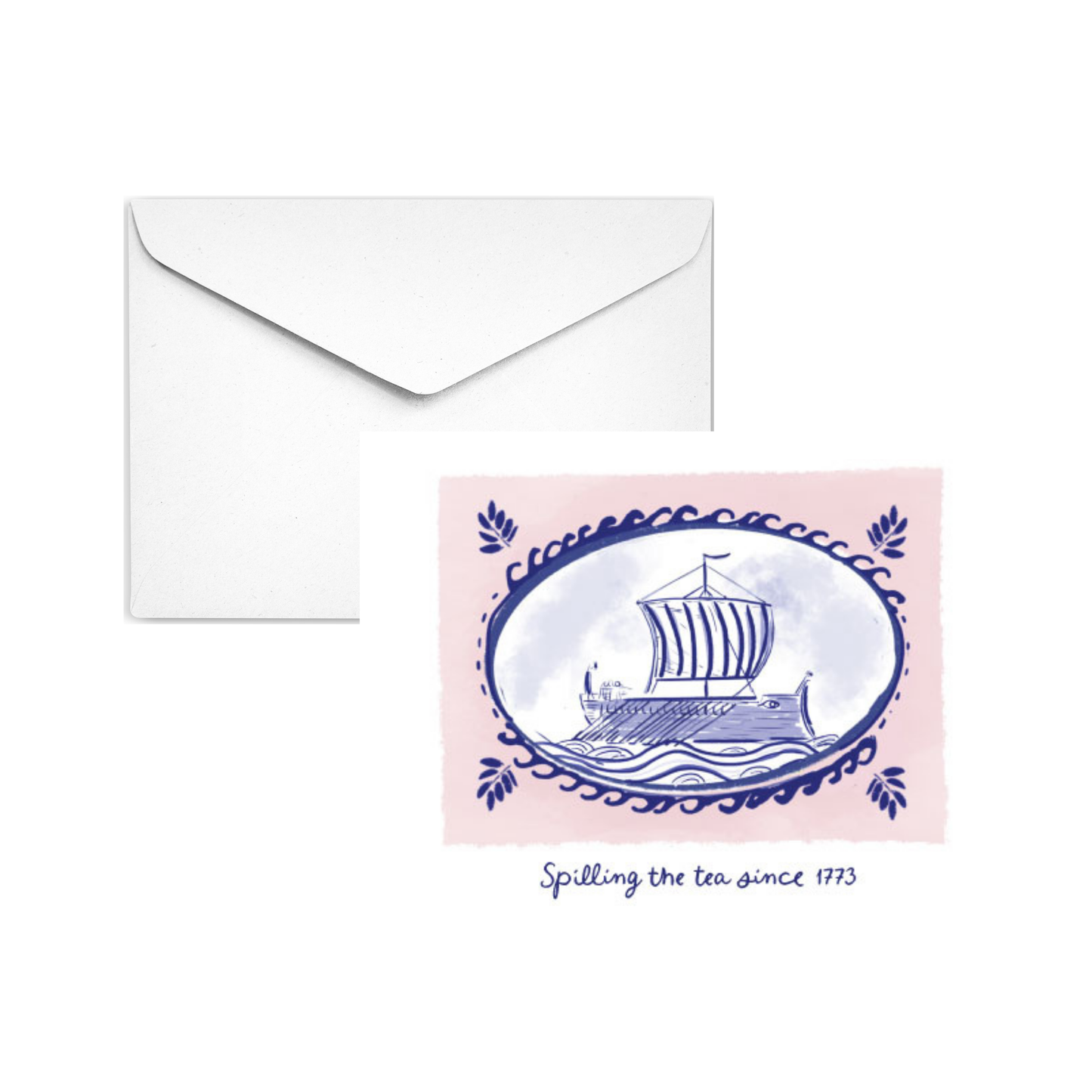 SPILLING THE TEA - Note Card