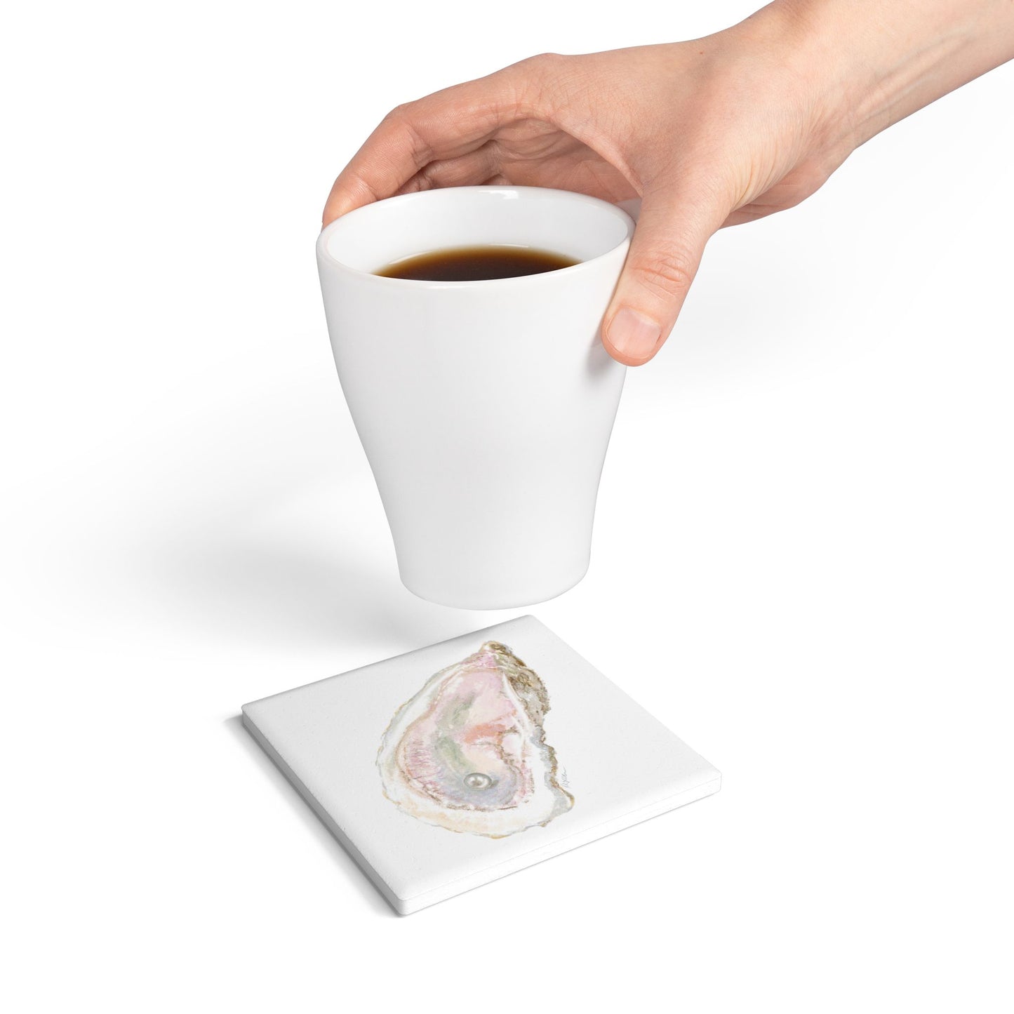 SINGLE OYSTER - Ceramic Coaster
