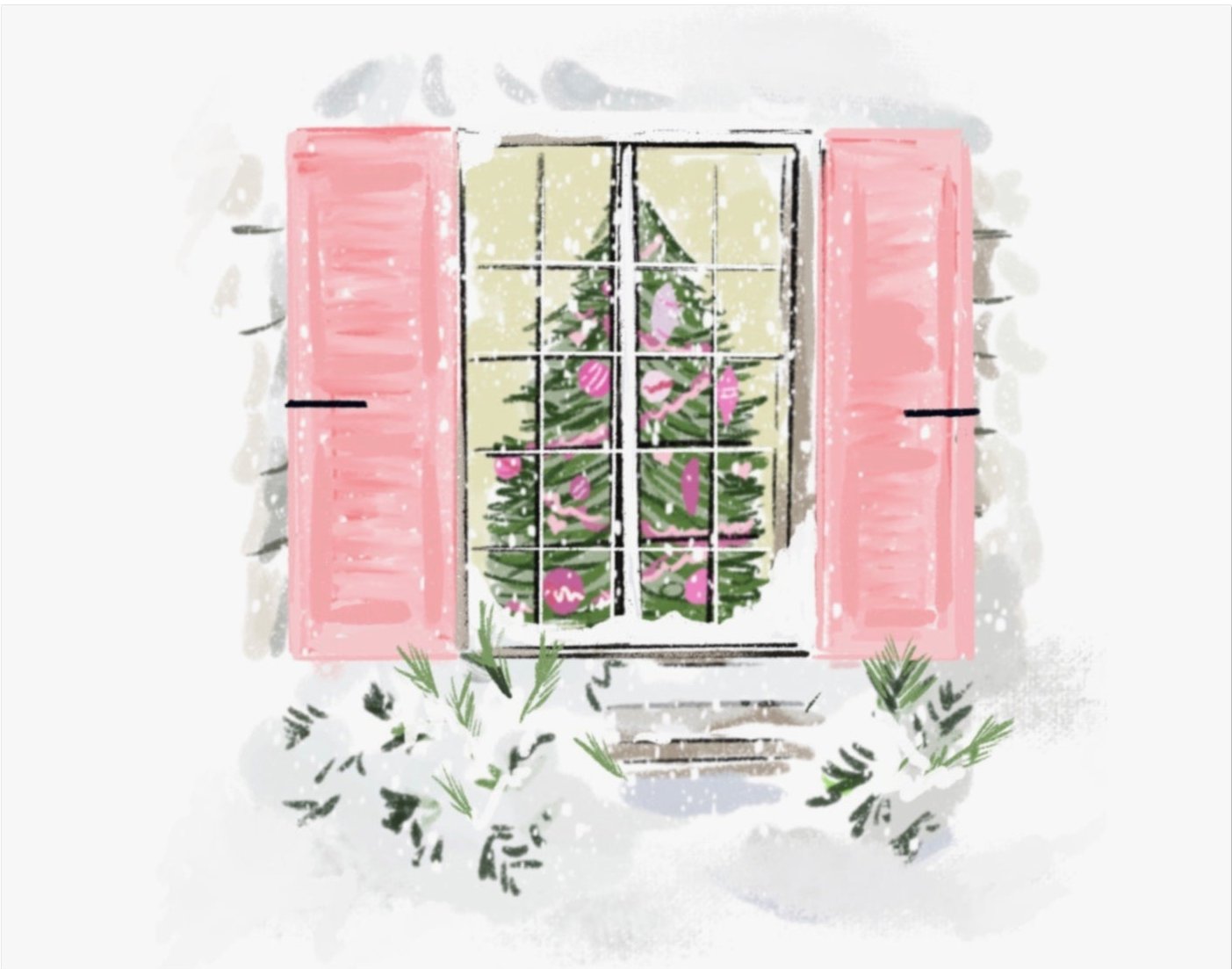 CHRISTMAS WINDOW - Art Print