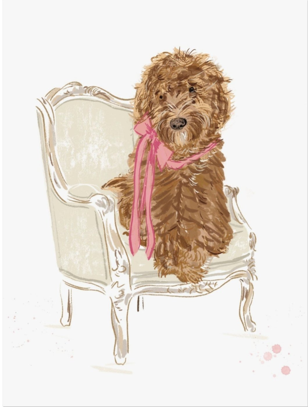 SIT PRETTY DOODLE - Art Print