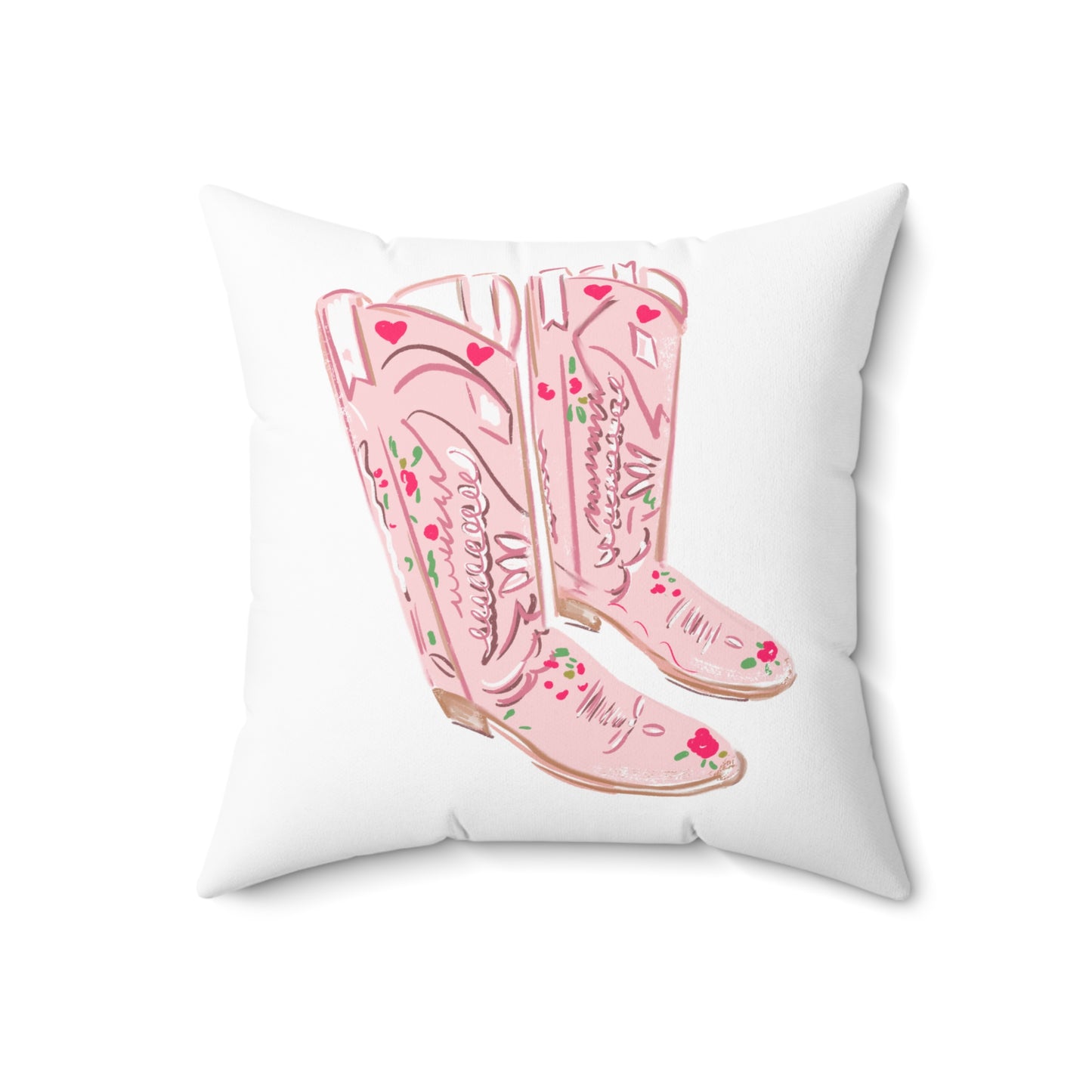 PINK COWBOY BOOTS - Pillow