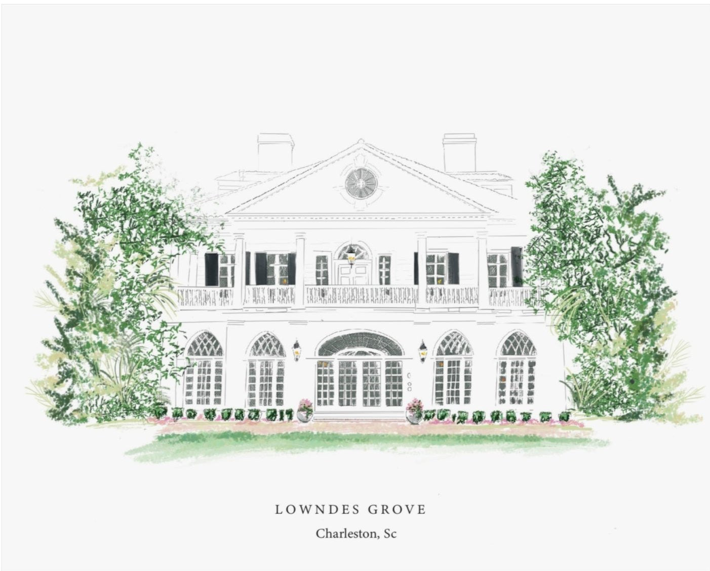 LOWNDES GROVE - Art Print