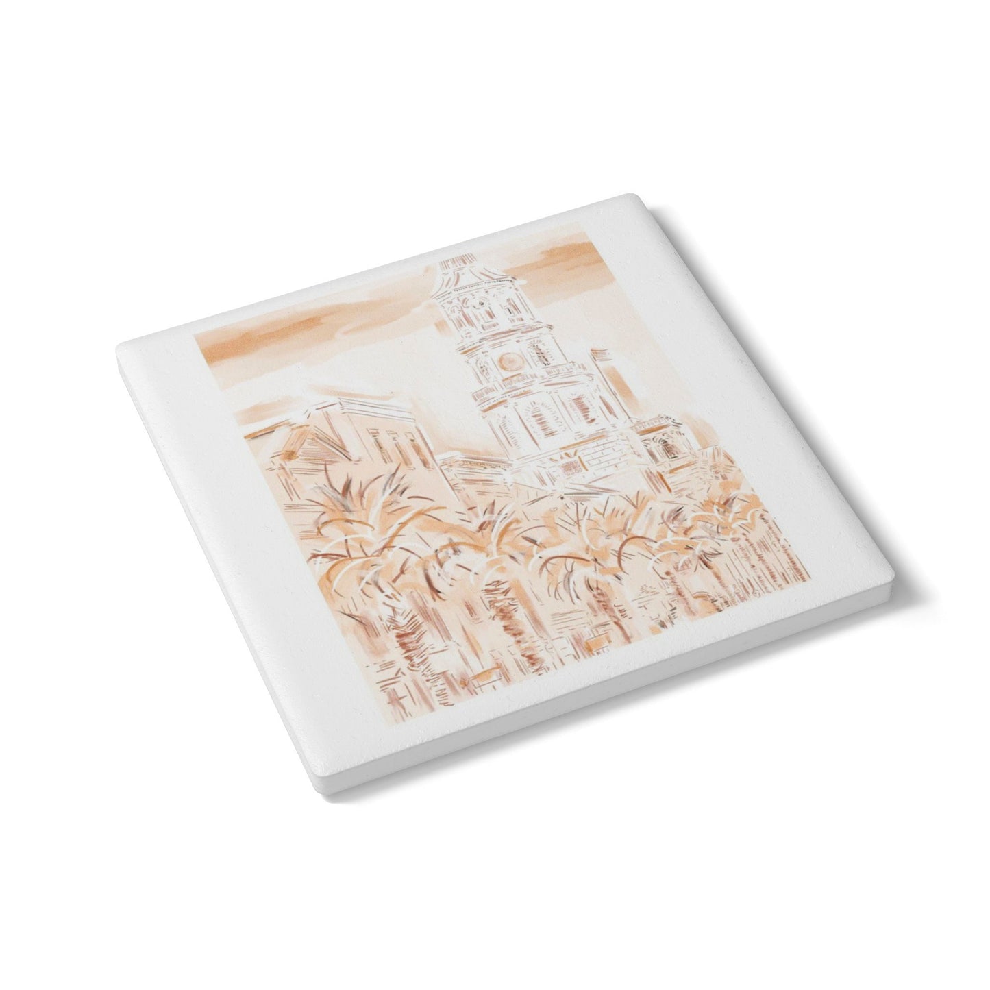 SUNSET IN CHARLESTON - Ceramic Coaster