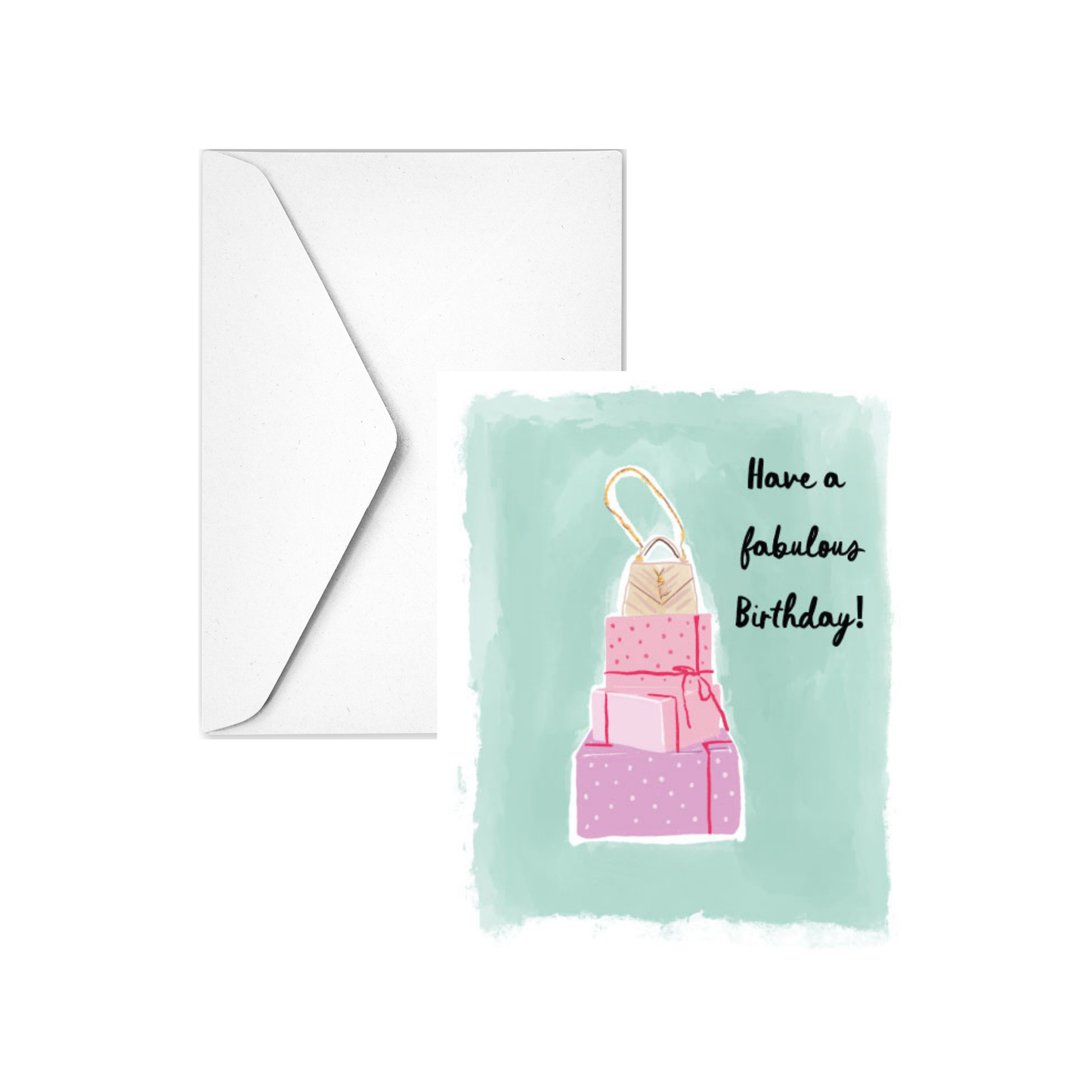 SHOP TILL YA DROP BIRTHDAY - Note Card