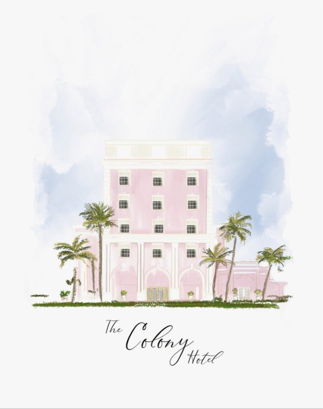 THE COLONY HOTEL - Art Print